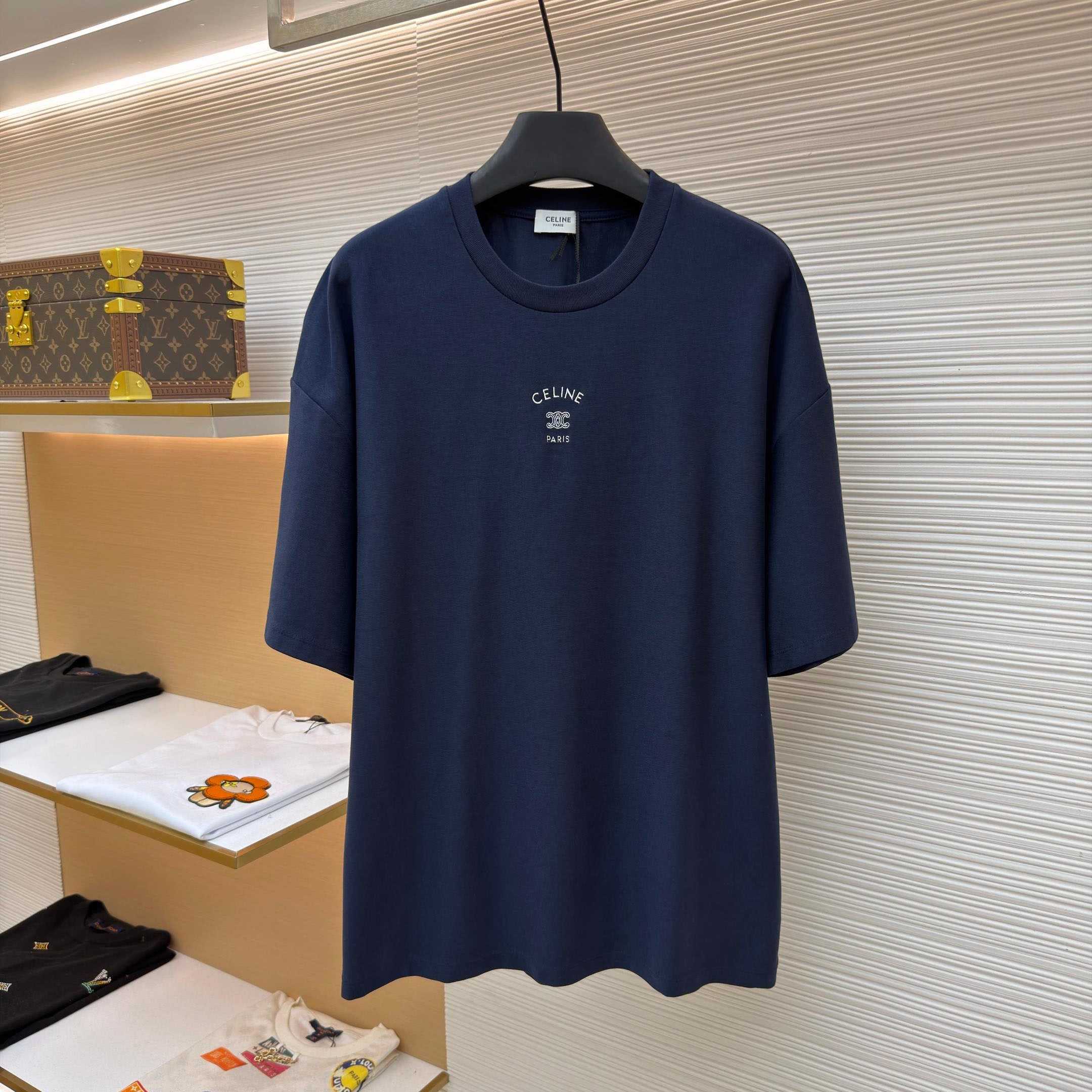 Celine   T-shirt IN Cotton Jersey - DesignerGu