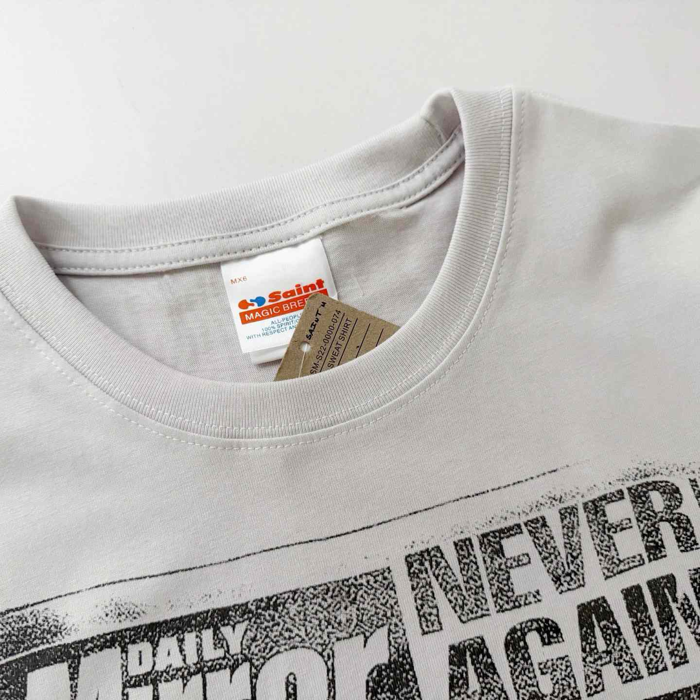 Saint Michael   'Mask' SS T-Shirt In White - DesignerGu