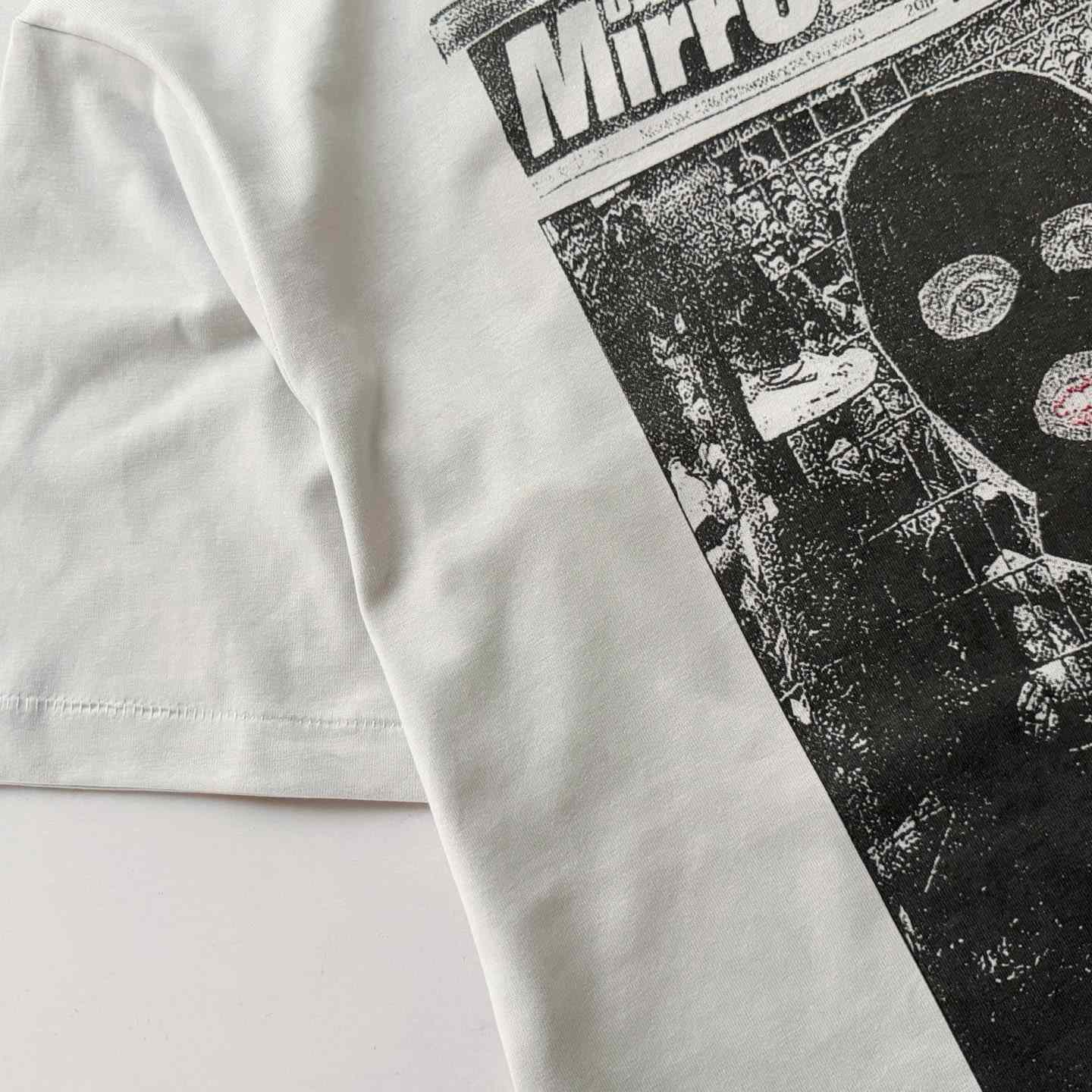 Saint Michael   'Mask' SS T-Shirt In White - DesignerGu