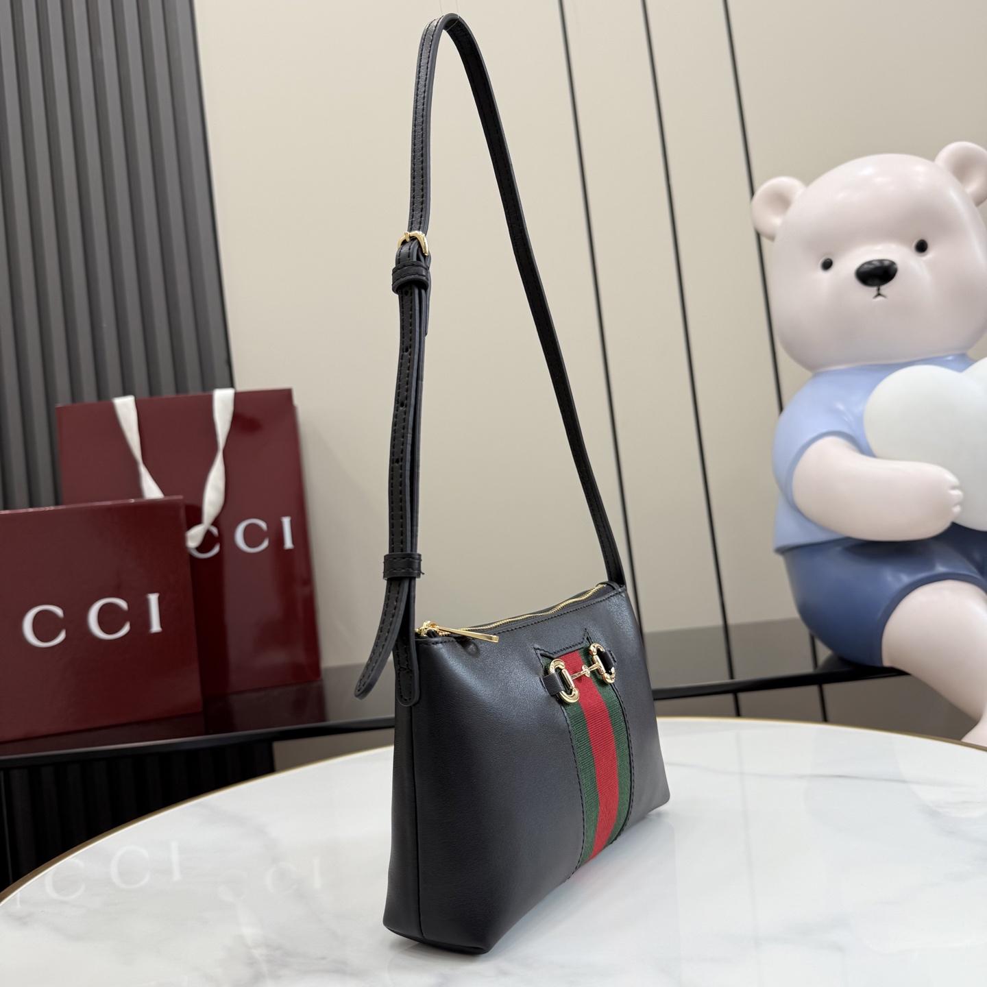 Gucci Gucci Horsebit Web Small Shoulder Bag - DesignerGu