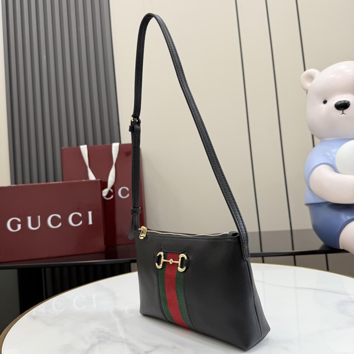 Gucci Gucci Horsebit Web Small Shoulder Bag - DesignerGu
