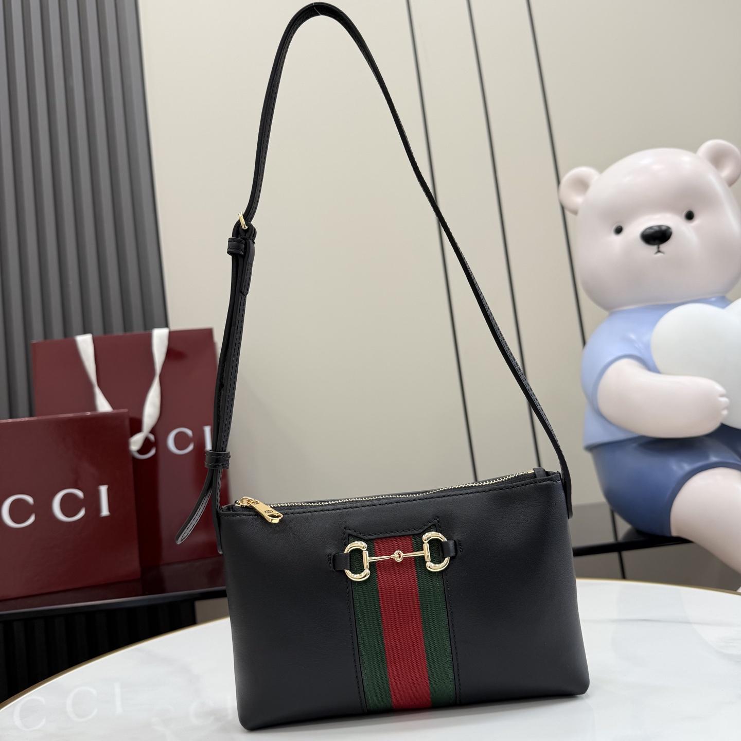 Gucci Gucci Horsebit Web Small Shoulder Bag - DesignerGu