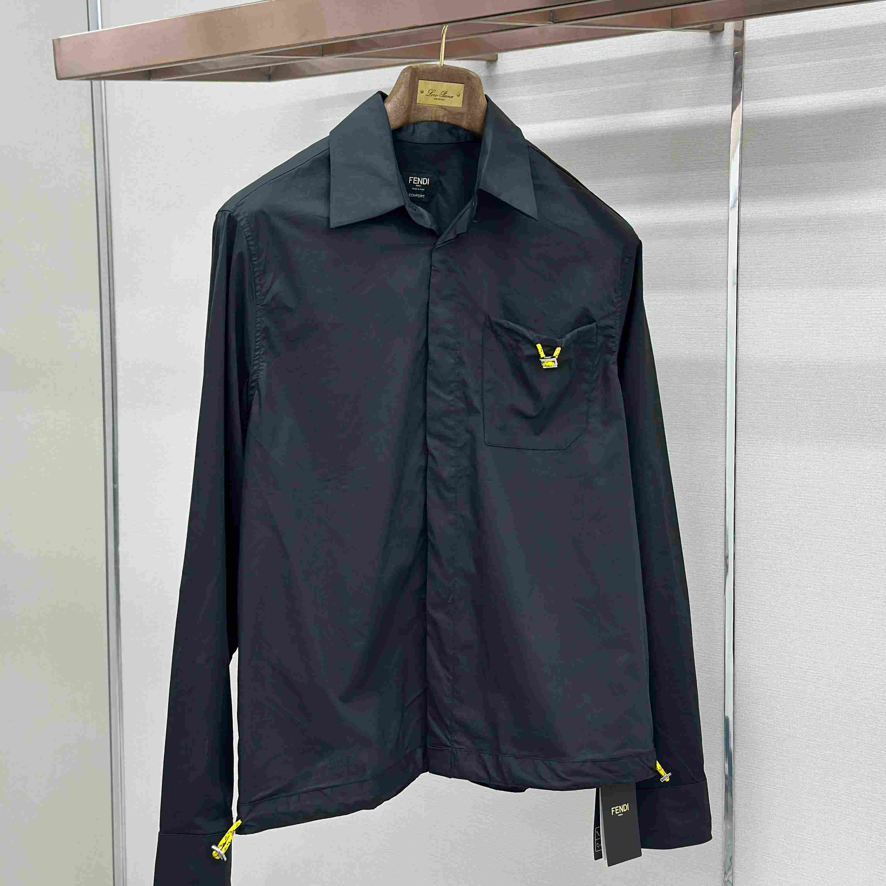 Fendi Black Poplin Shirt - DesignerGu