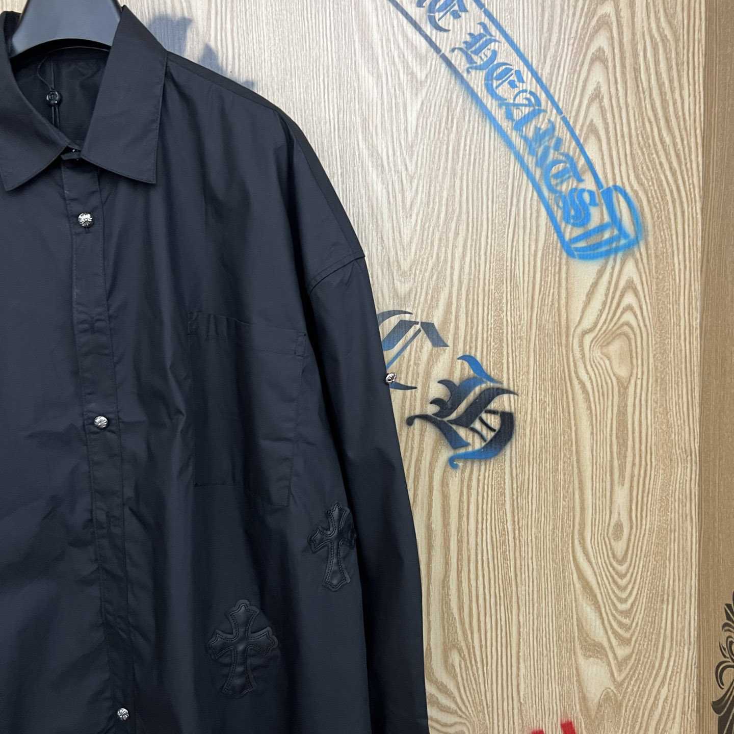 Chrome Hearts  Oversized Cross Patch Shirt - DesignerGu