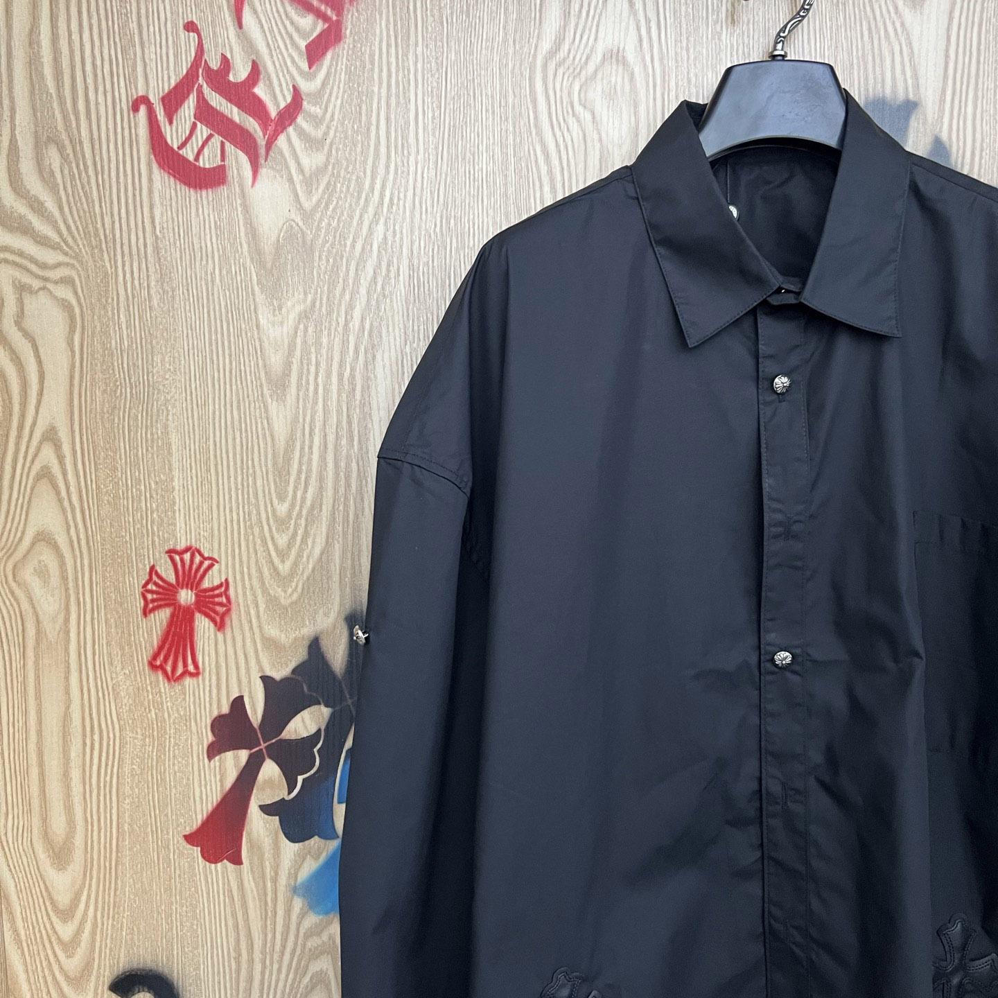 Chrome Hearts  Oversized Cross Patch Shirt - DesignerGu