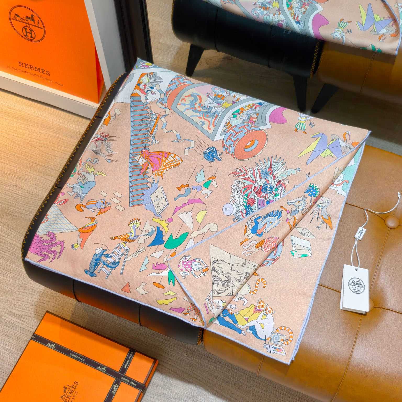Hermes Academia Hippica Scarf 90 - DesignerGu