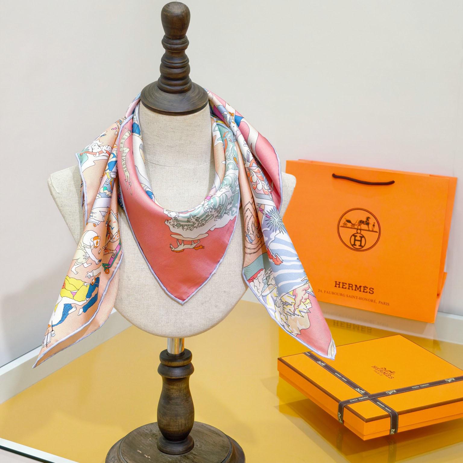 Hermes Academia Hippica Scarf 90 - DesignerGu