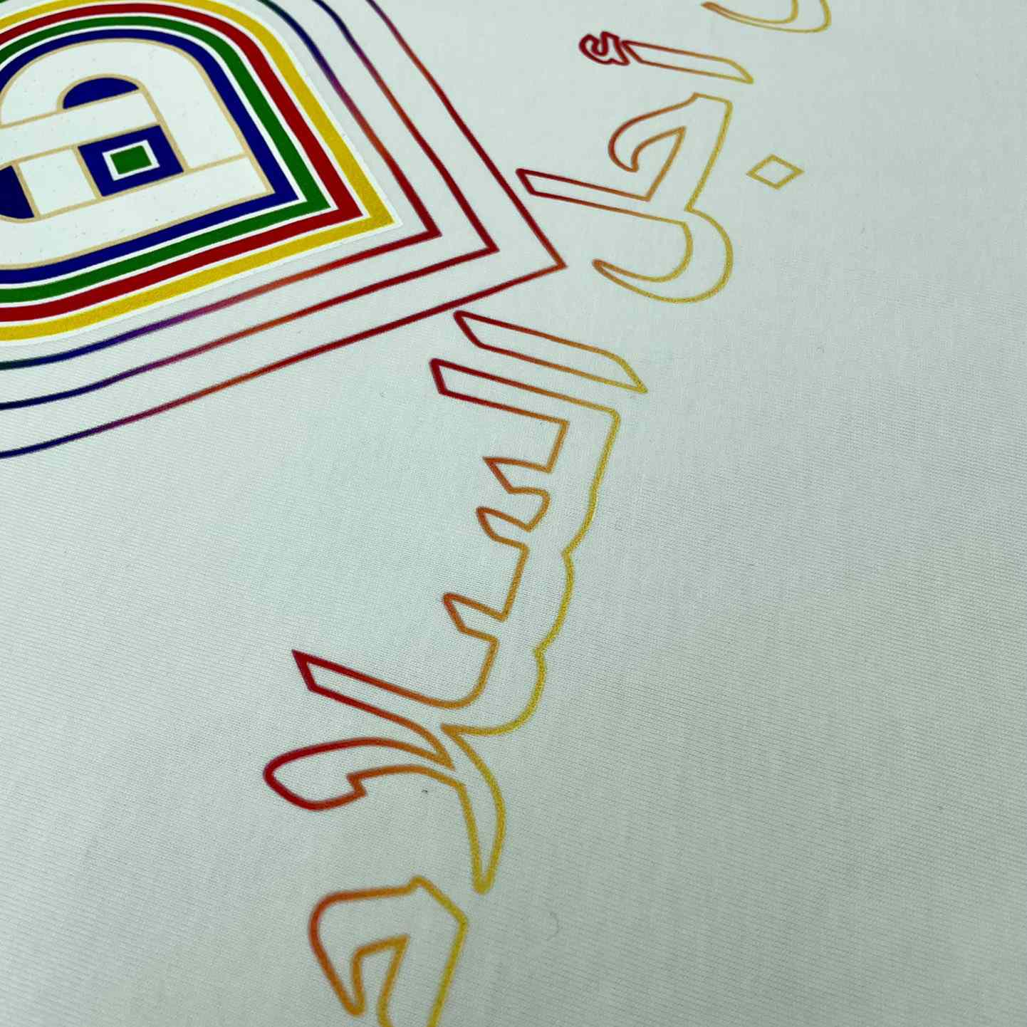 Casablanca For The Peace Gradient Printed T-Shirt 'White' CA5073 - DesignerGu