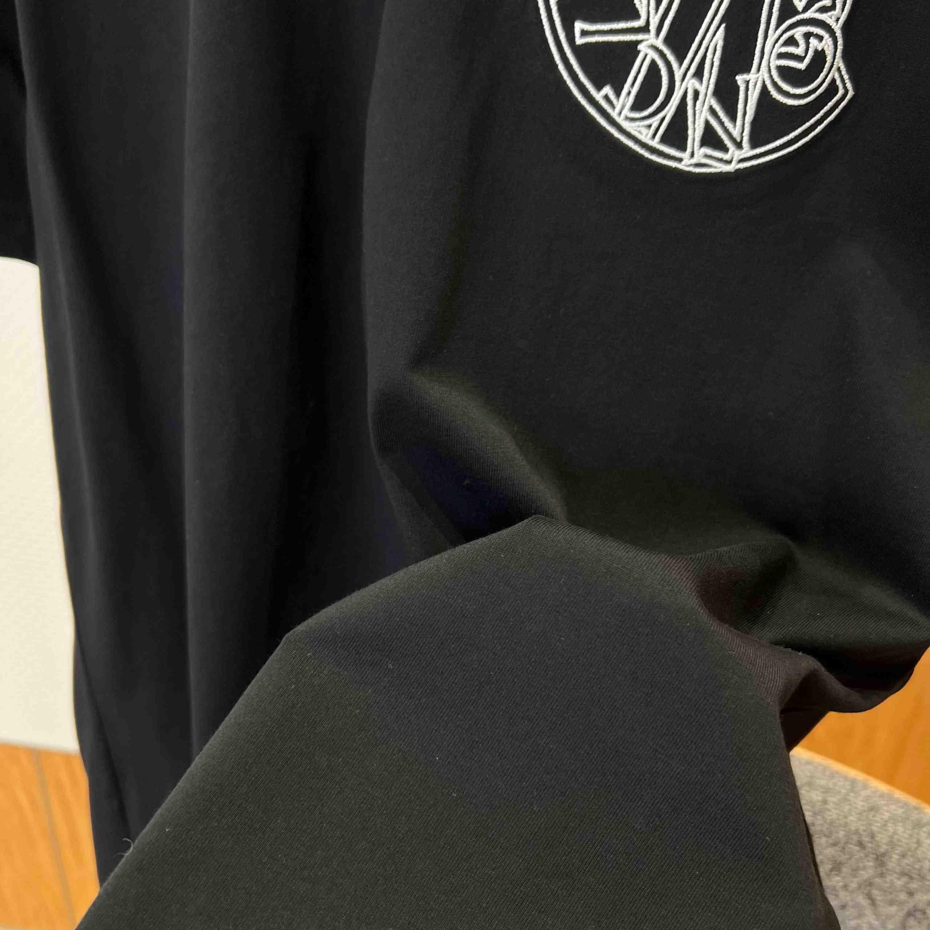 Moncler Overlapped Logo Cotton T-shirt - DesignerGu