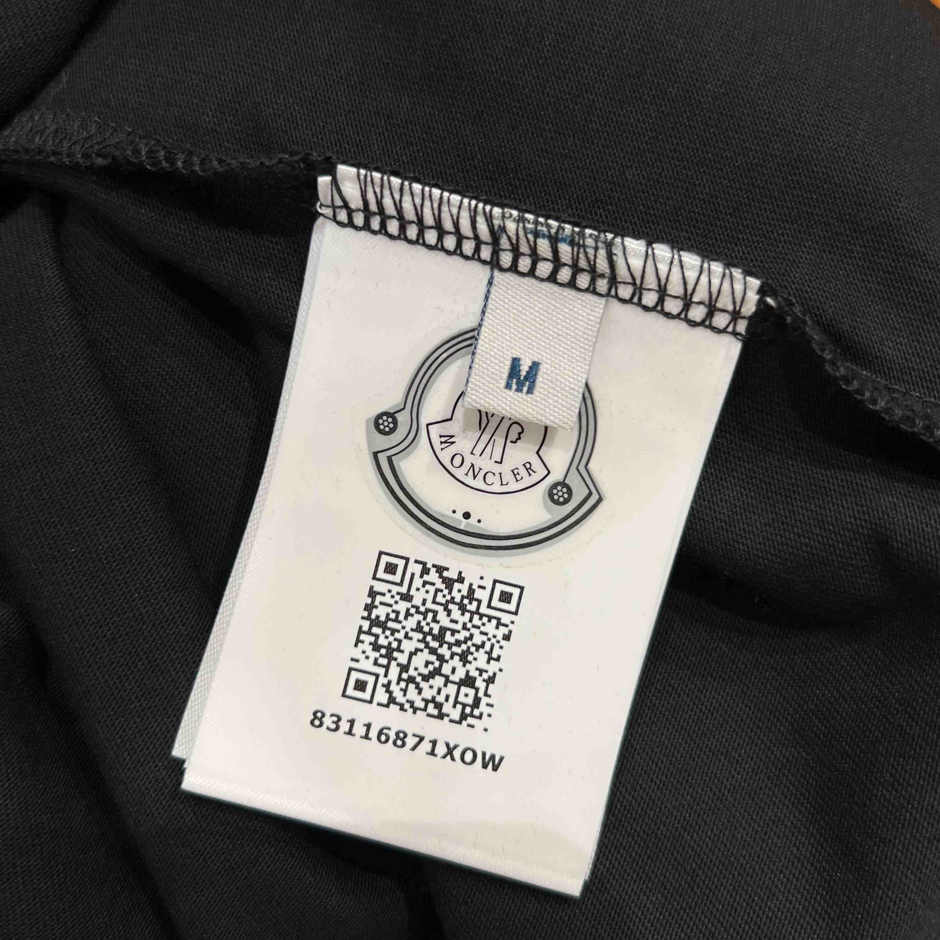 Moncler Overlapped Logo Cotton T-shirt - DesignerGu