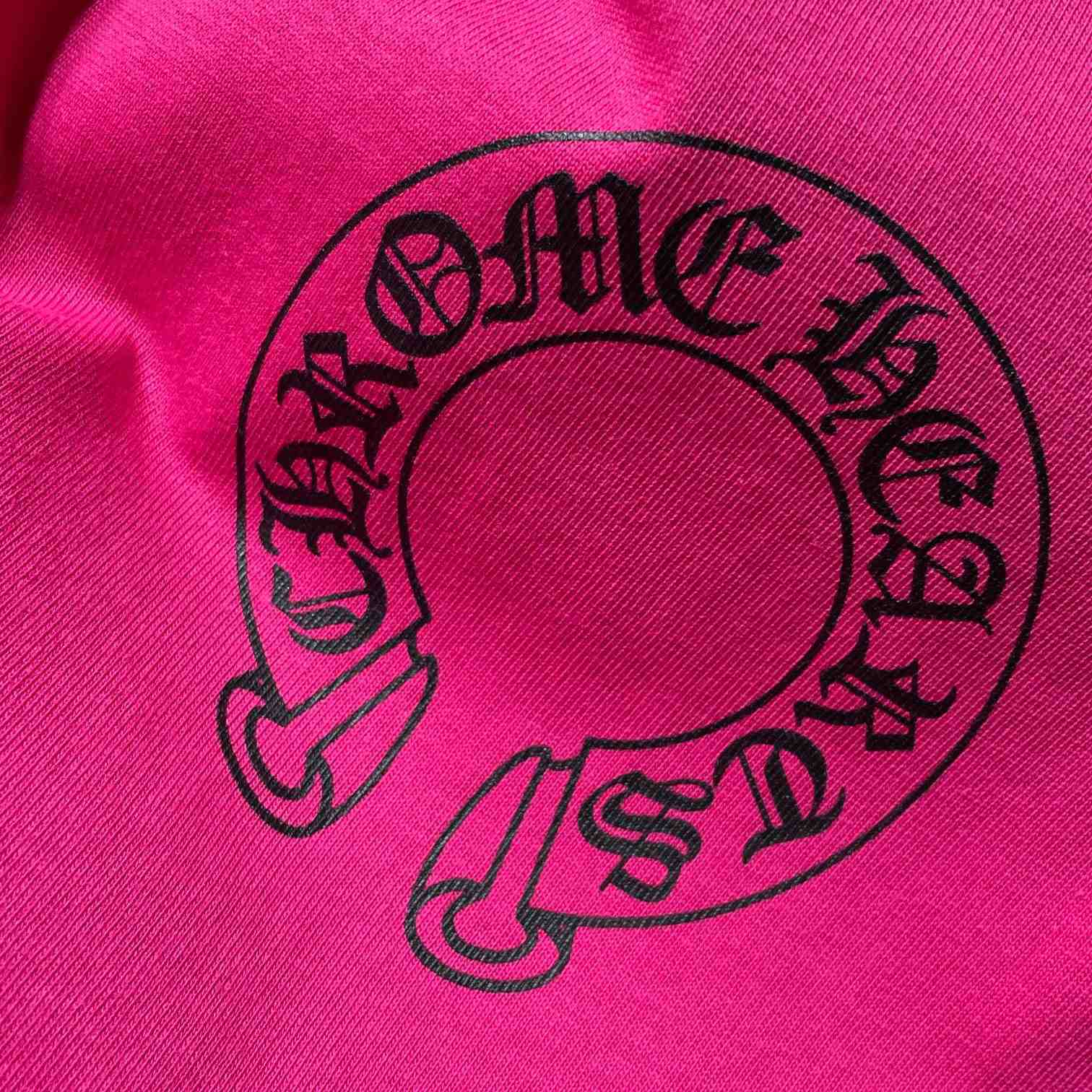 Chrome Hearts  Pink And Black Baseball Tee - DesignerGu