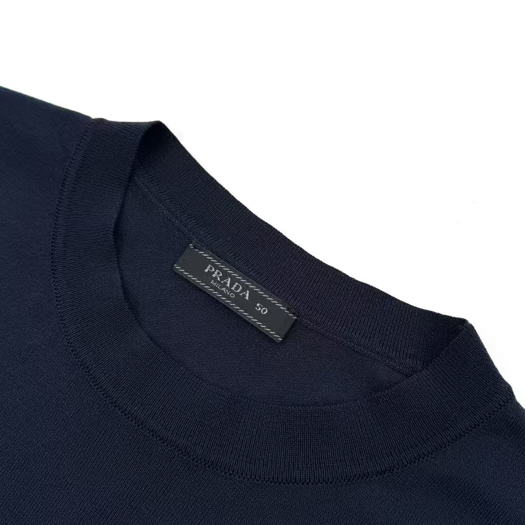 Prada Cotton Crew-Neck Sweater - DesignerGu