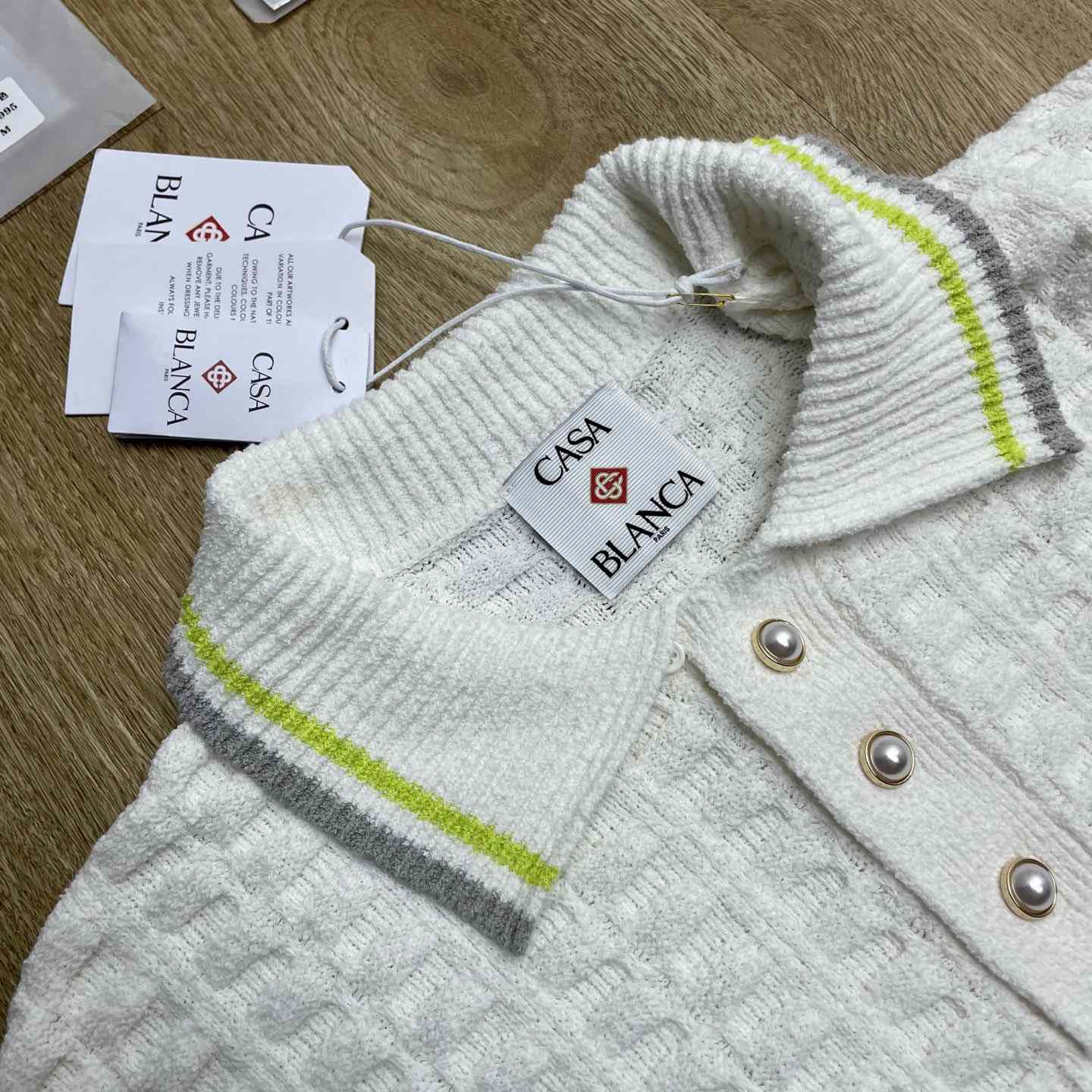 Casablanca  Tennis Boucle Polo Shirt Z6042 - DesignerGu