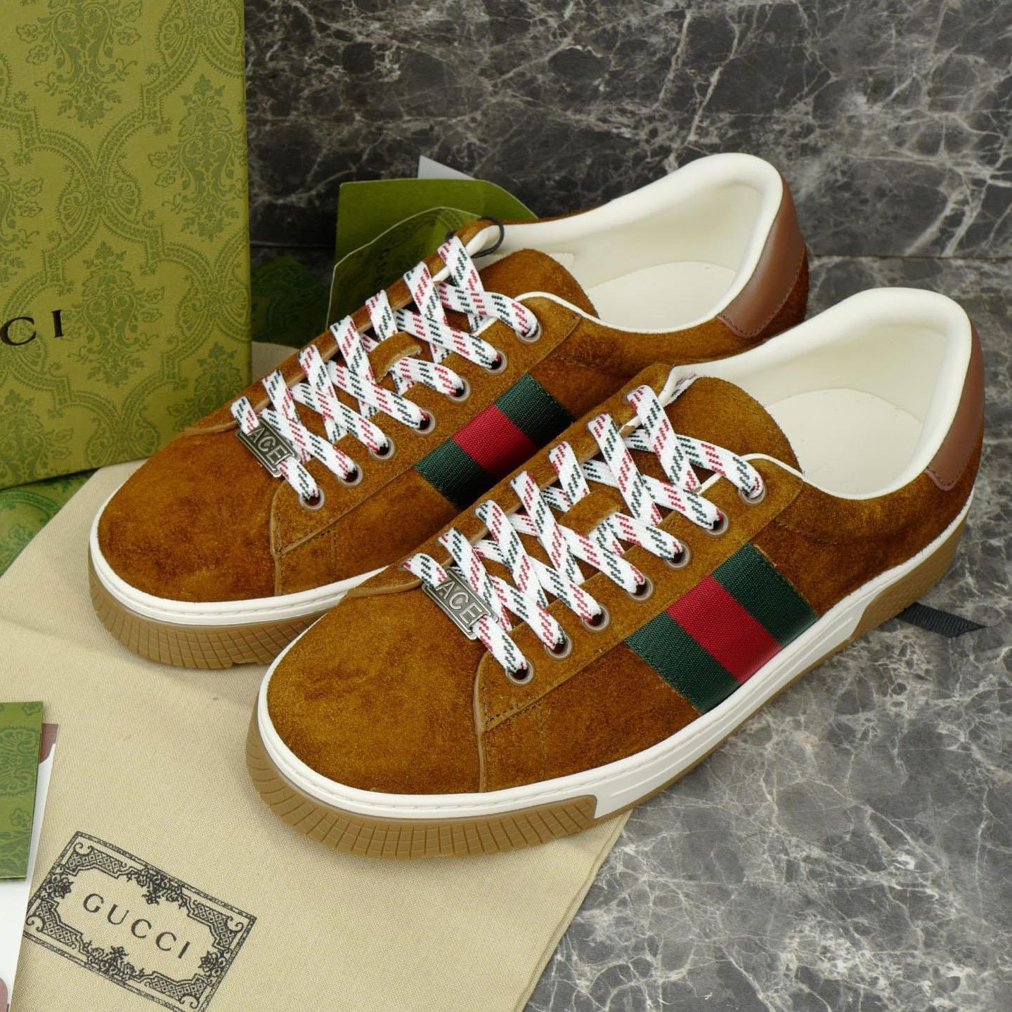 Gucci Ace Sneaker With Web - DesignerGu