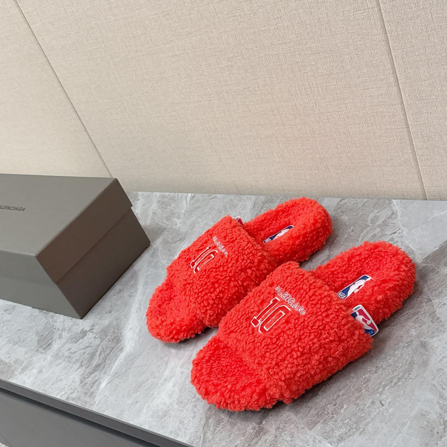 Balenciaga | Nba Collaboration Furry Open Mule - DesignerGu
