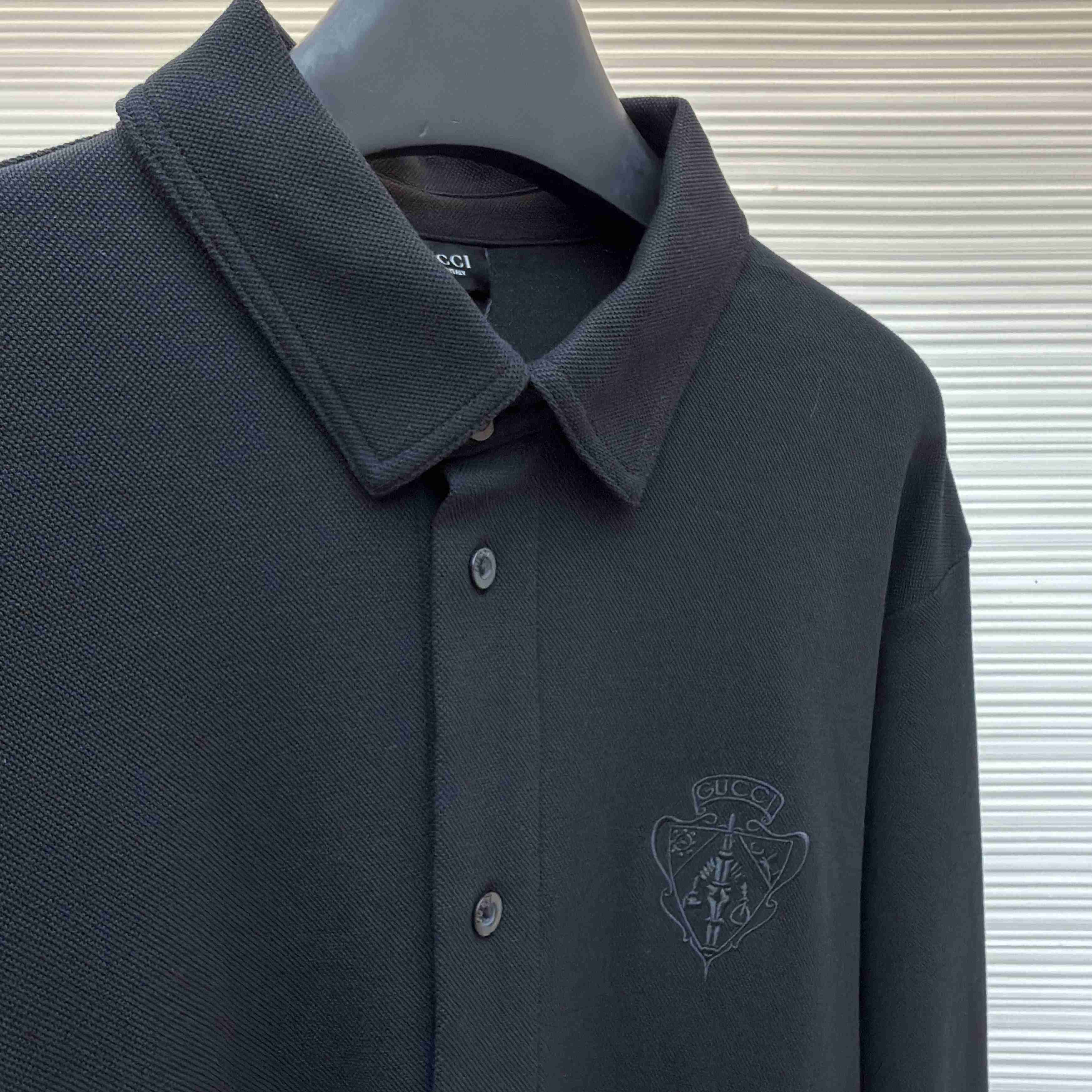 Gucci Cotton Piquet Shirt With Embroidery - DesignerGu