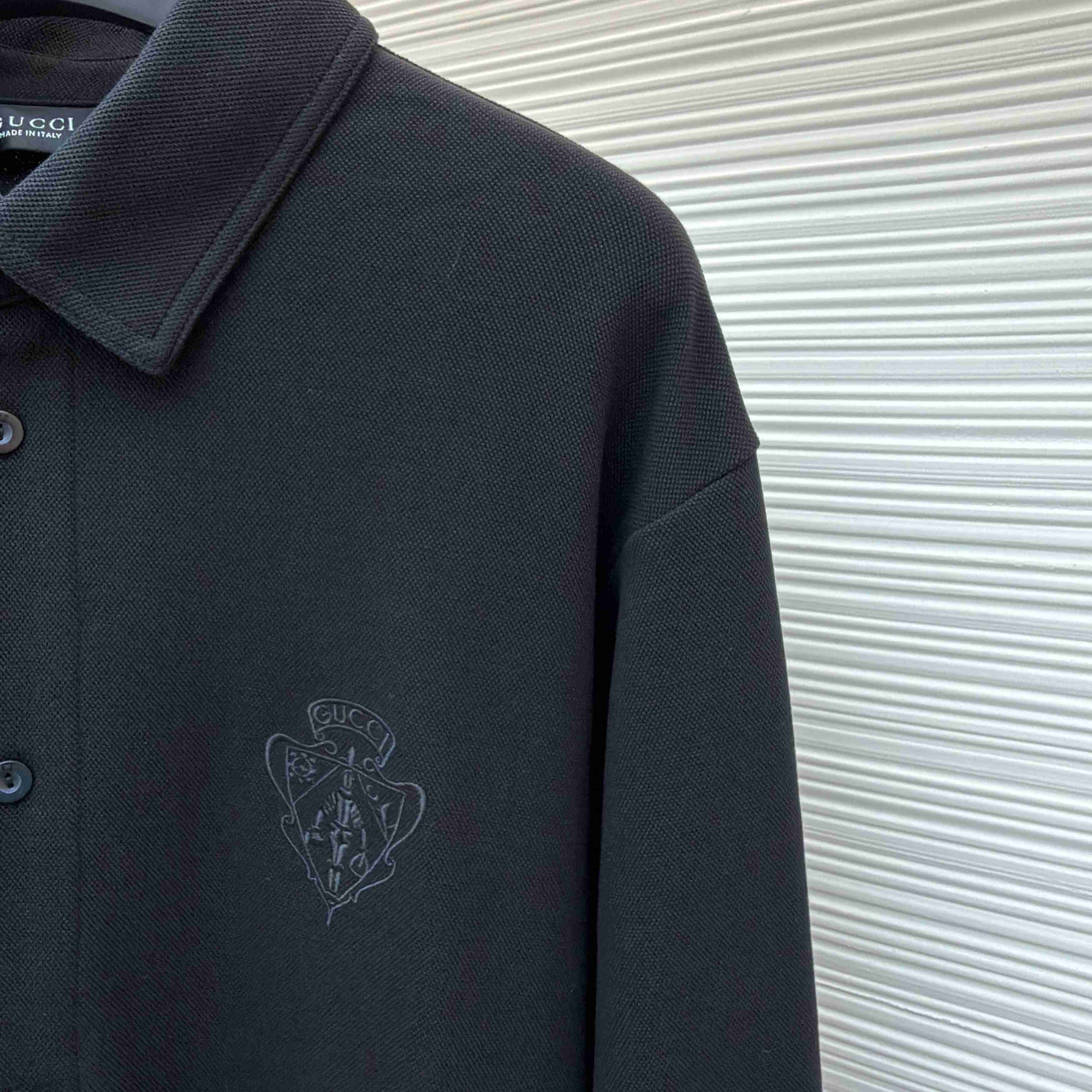 Gucci Cotton Piquet Shirt With Embroidery - DesignerGu