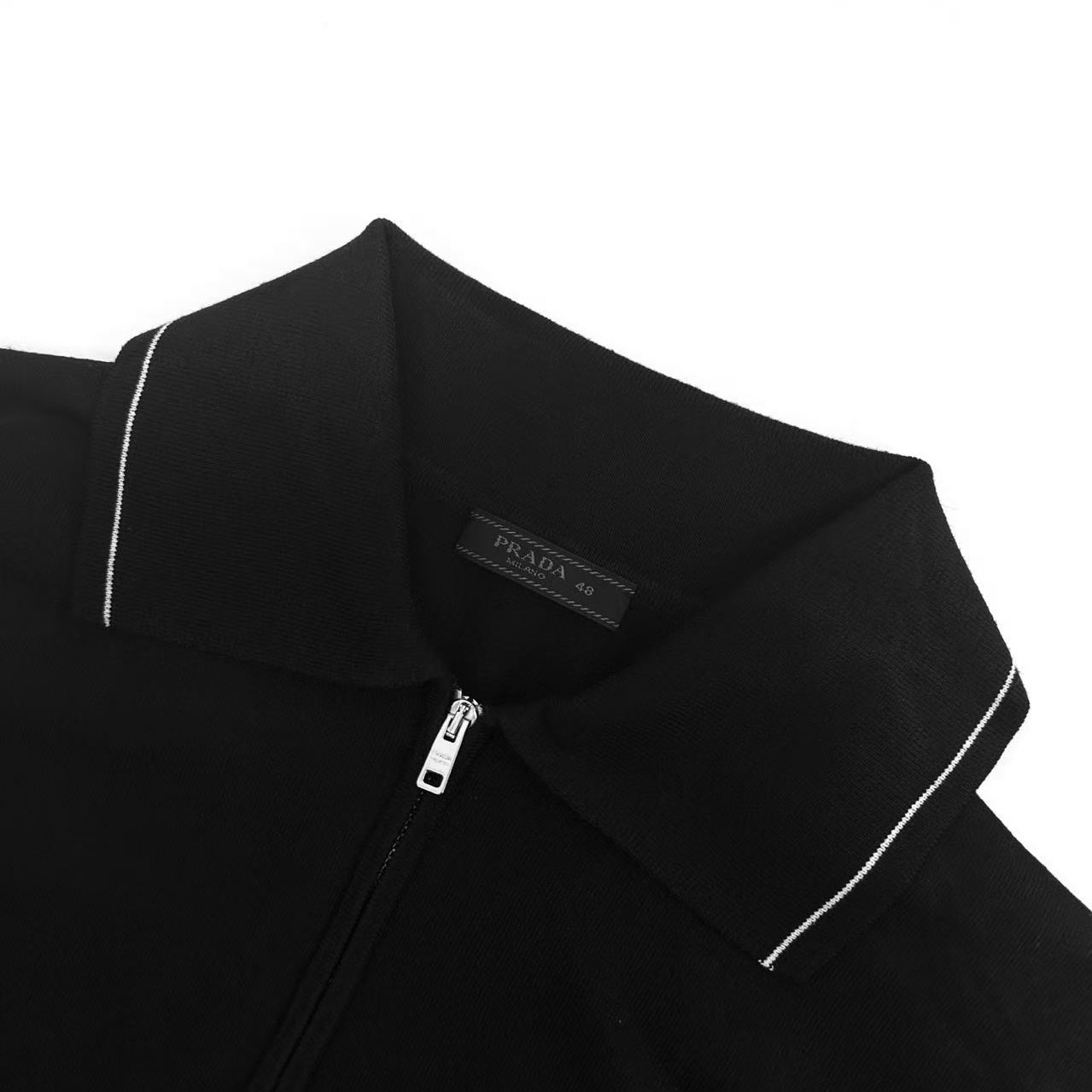 Prada Wool Polo Shirt   - DesignerGu