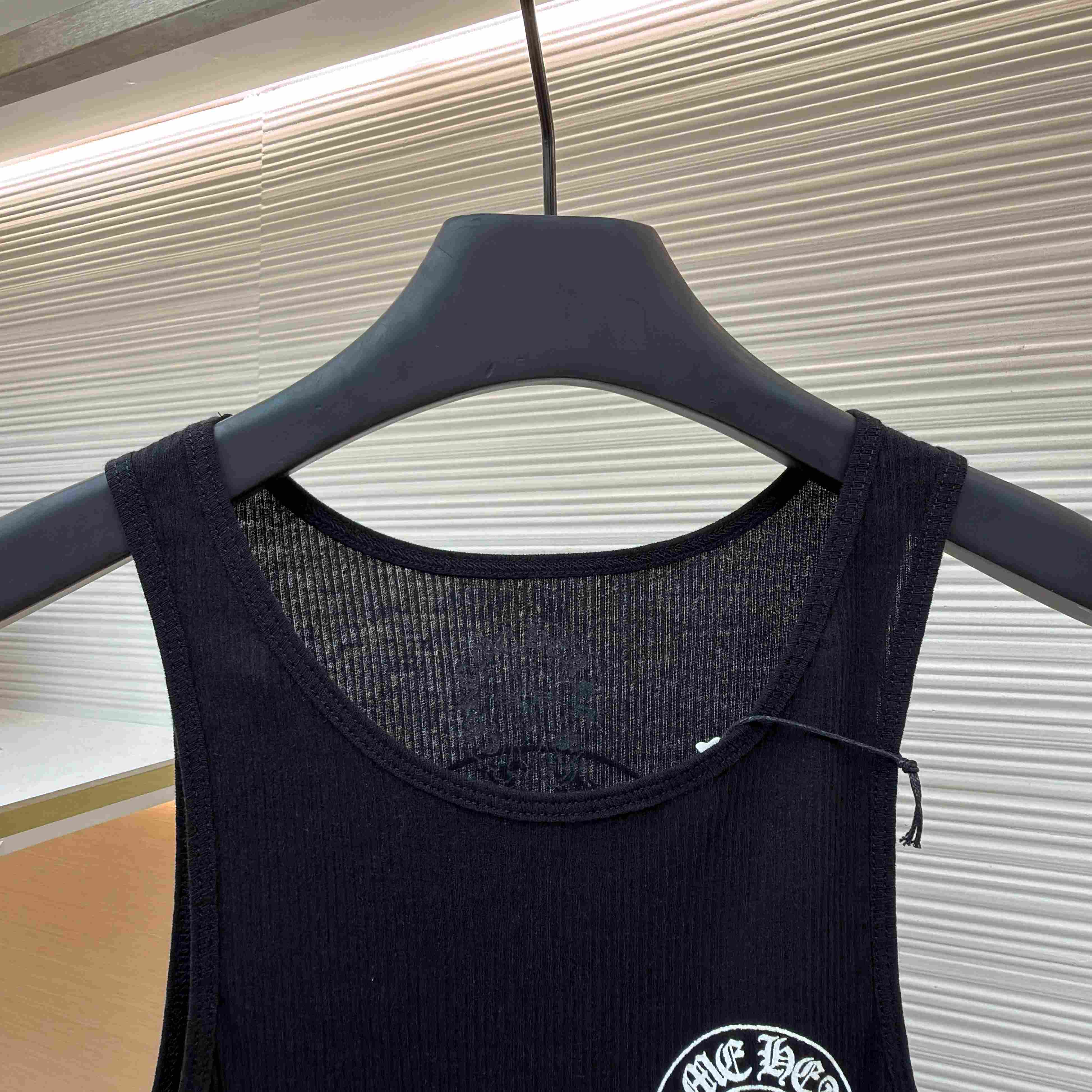 Chrome Hearts Black Horseshoe Logo Tank Top - DesignerGu