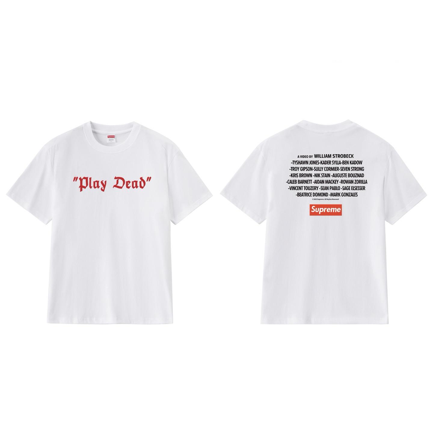Supreme Play Dead Tee 'White' - DesignerGu