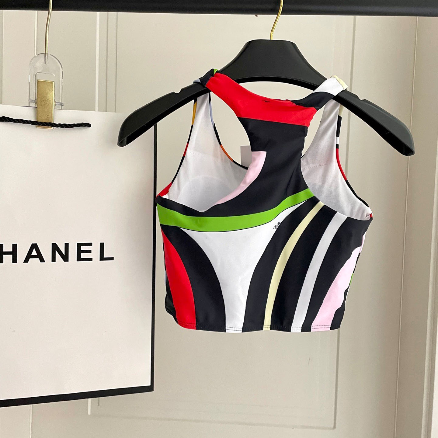 Pucci Iride-Print Crop Top And Leggings  - DesignerGu