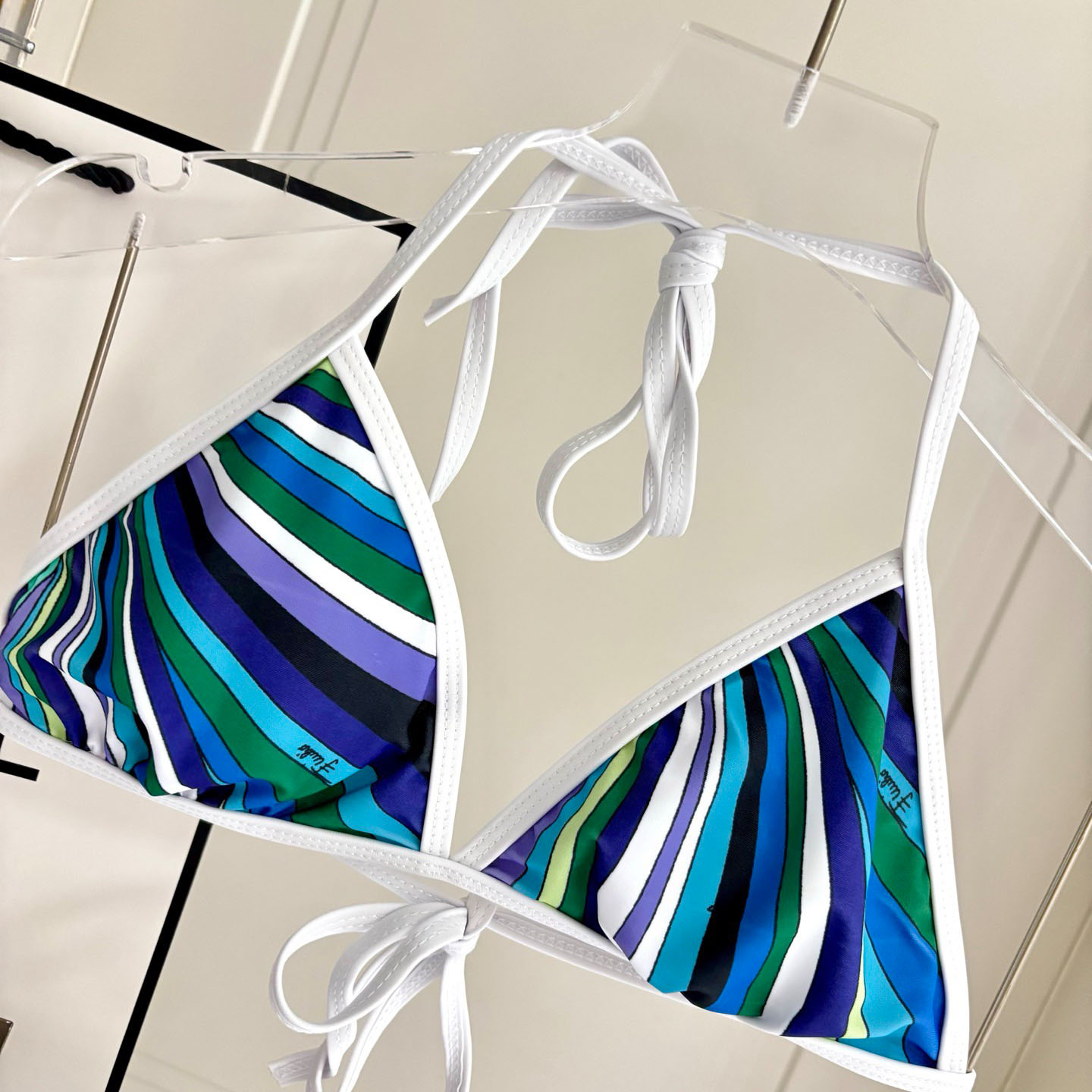 Pucci Iride-Print Bikini Top And Bikini Briefs - DesignerGu