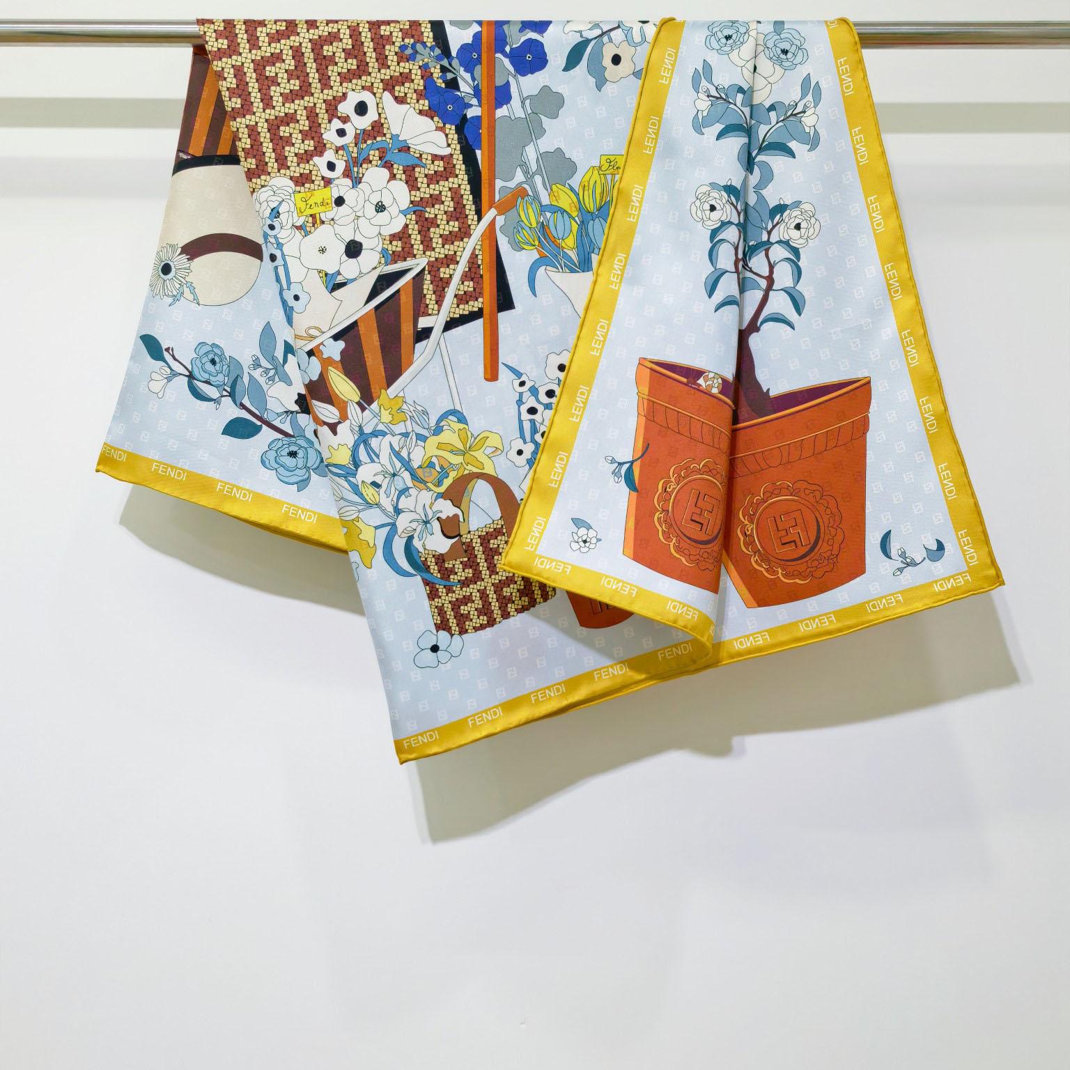 Fendi Gardening Foulard - DesignerGu