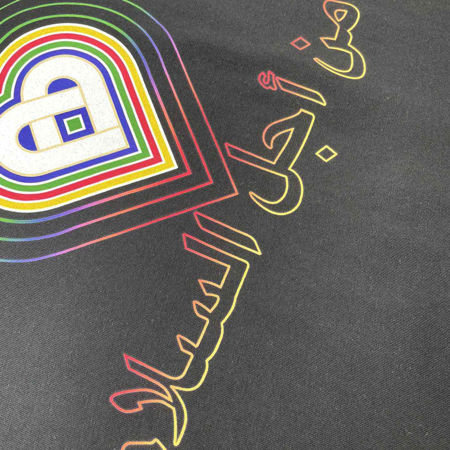 Casablanca For The Peace Gradient Printed T-Shirt 'Black' CA5072 - DesignerGu