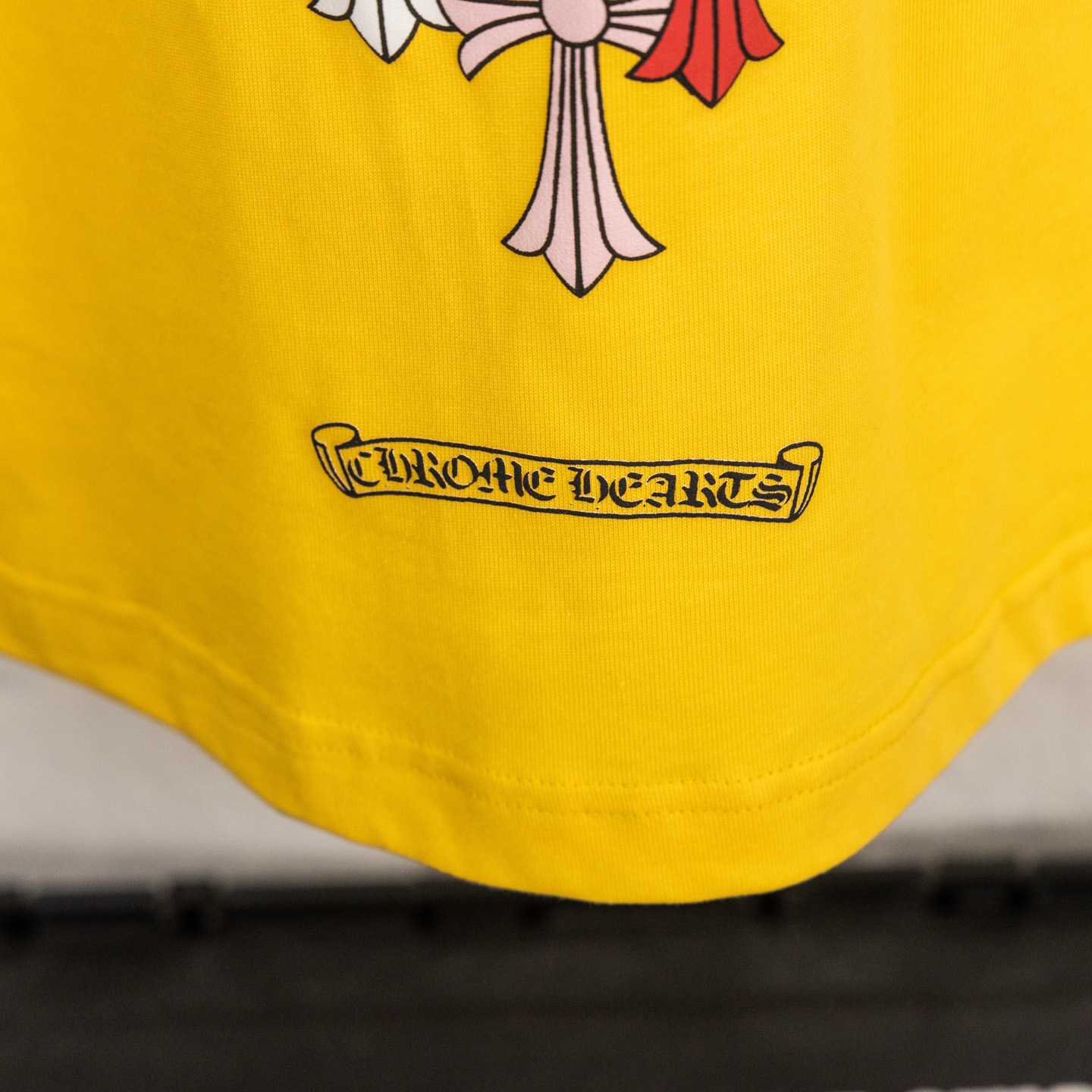 Chrome Hearts Multicolor Cross T-Shirt 'Yellow' - DesignerGu
