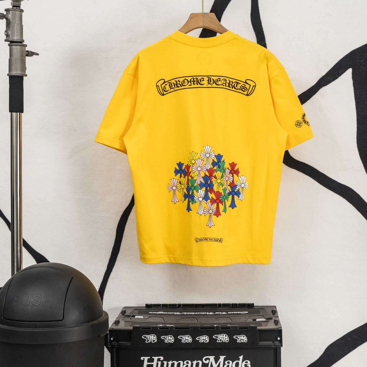 Chrome Hearts Multicolor Cross T-Shirt 'Yellow' - DesignerGu