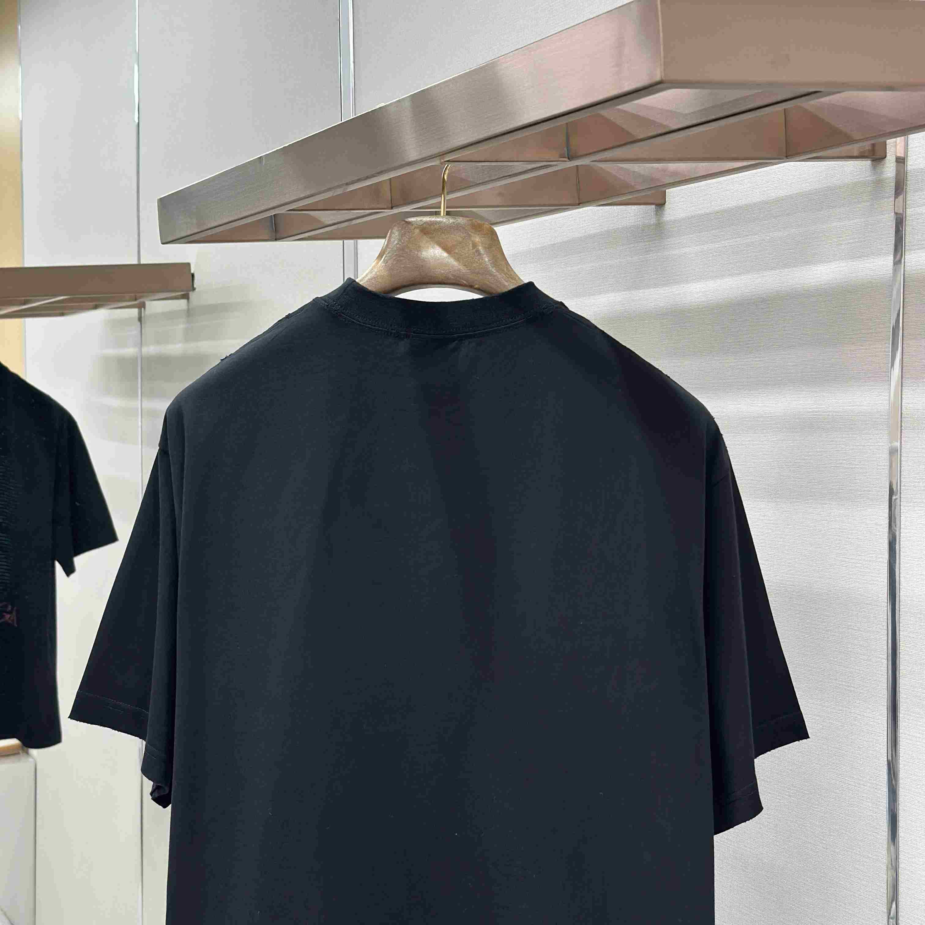 Balenciaga Printed Cotton-Jersey T-Shirt - DesignerGu