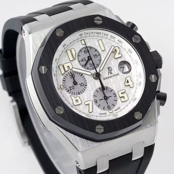 Audemars Piguet Royal Oak Offshore Steel Watch 42mm - DesignerGu