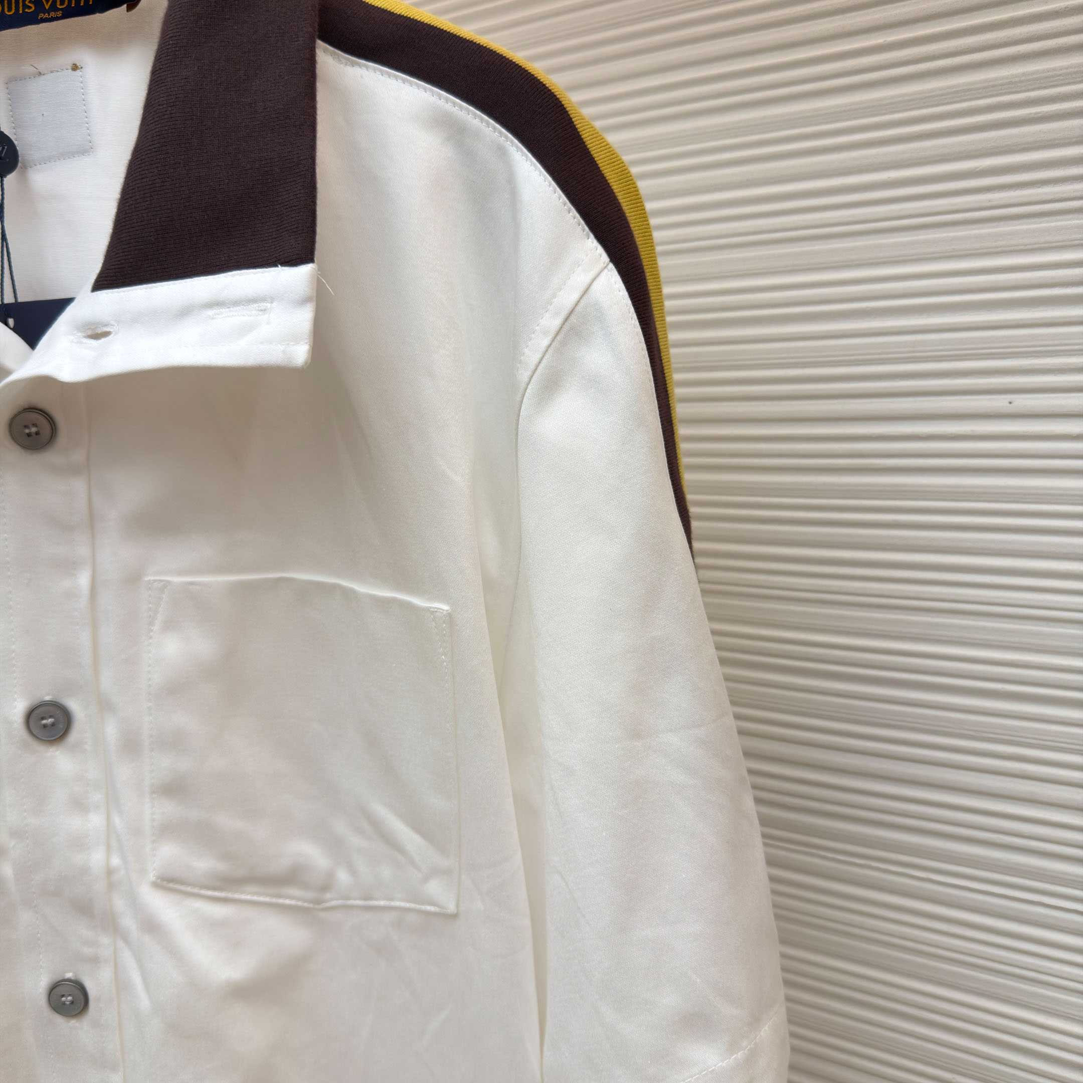 Louis Vuitton Bicolor Warm Up Short-Sleeved Shirt 1AJRET - DesignerGu