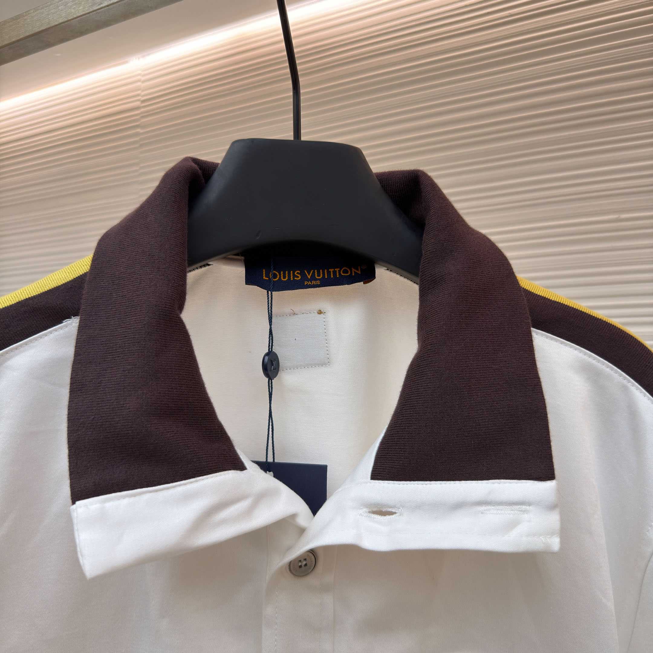 Louis Vuitton Bicolor Warm Up Short-Sleeved Shirt 1AJRET - DesignerGu