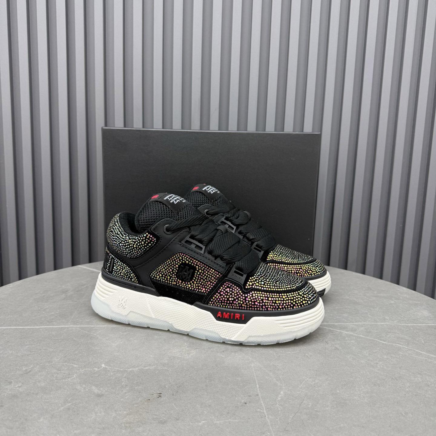 Amiri Black Crystal MA-1 Sneakers - DesignerGu