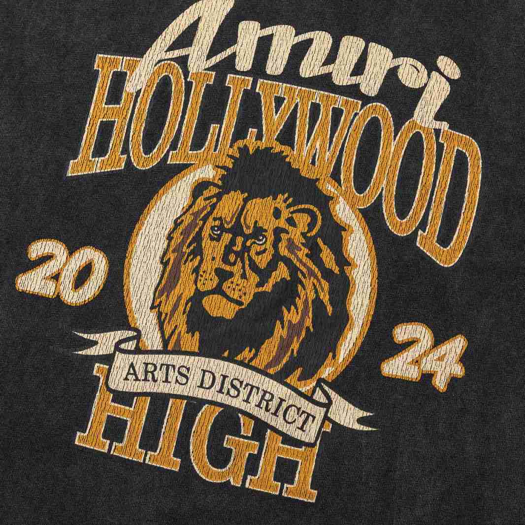 Amiri High Lion Skater Tee 'Black' - DesignerGu