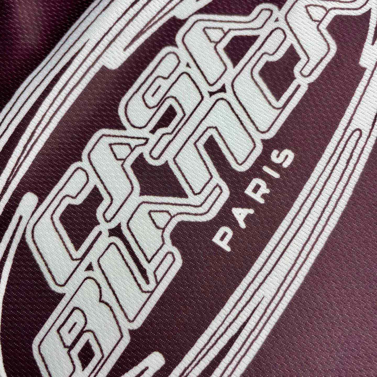 Casablanca Aubergine Gradient Short Sleeve Football Jersey   C1141 - DesignerGu
