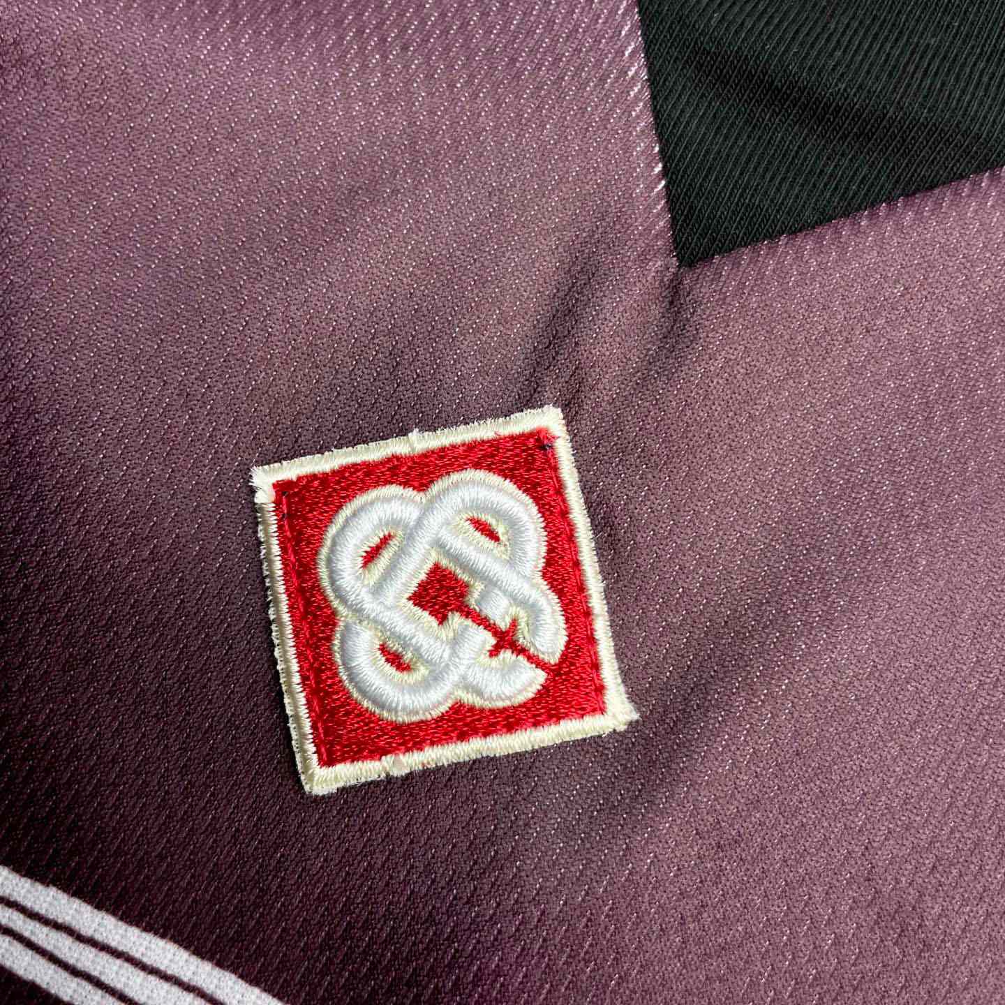Casablanca Aubergine Gradient Short Sleeve Football Jersey   C1141 - DesignerGu