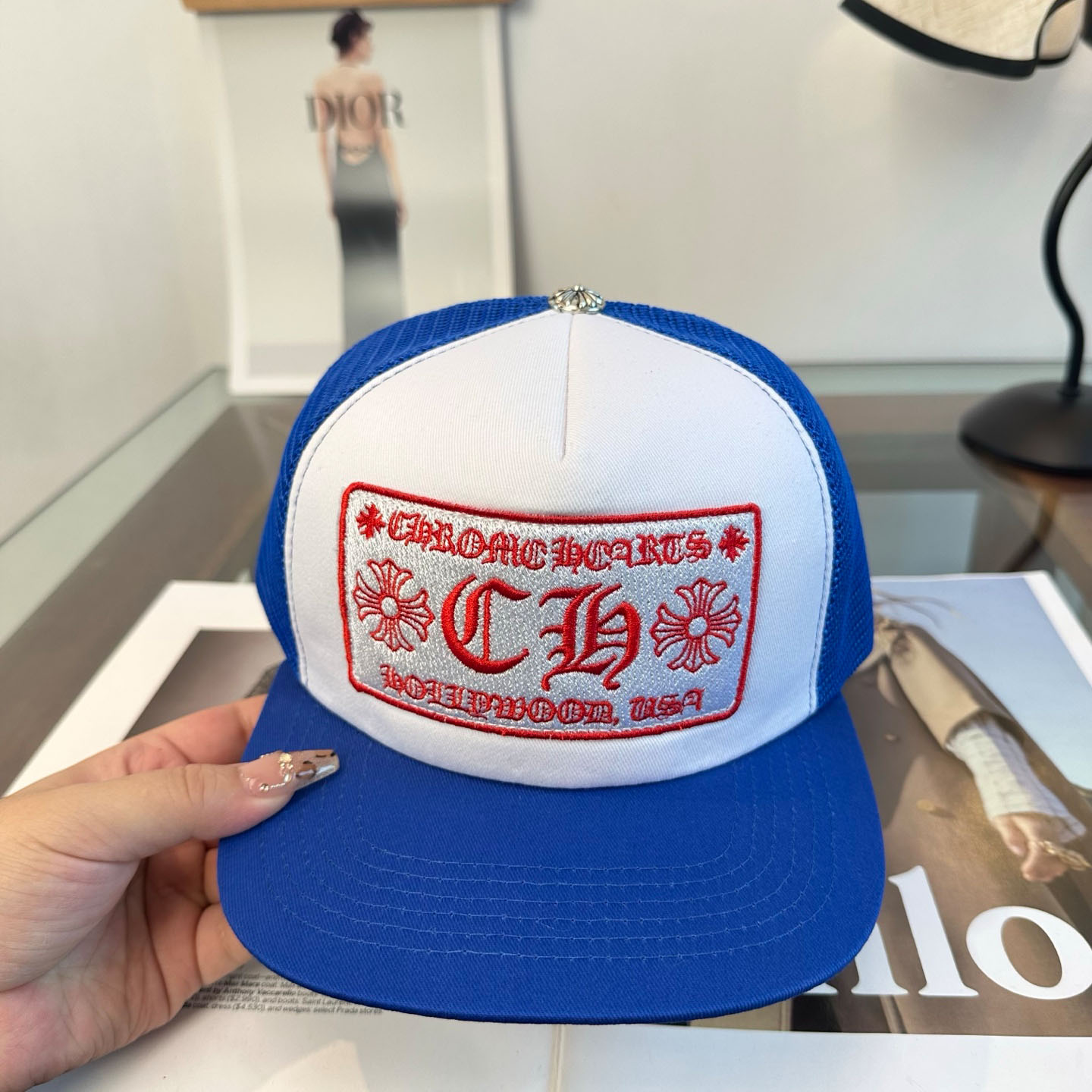 Chrome Heart Hollywood Trucker Cap  - DesignerGu