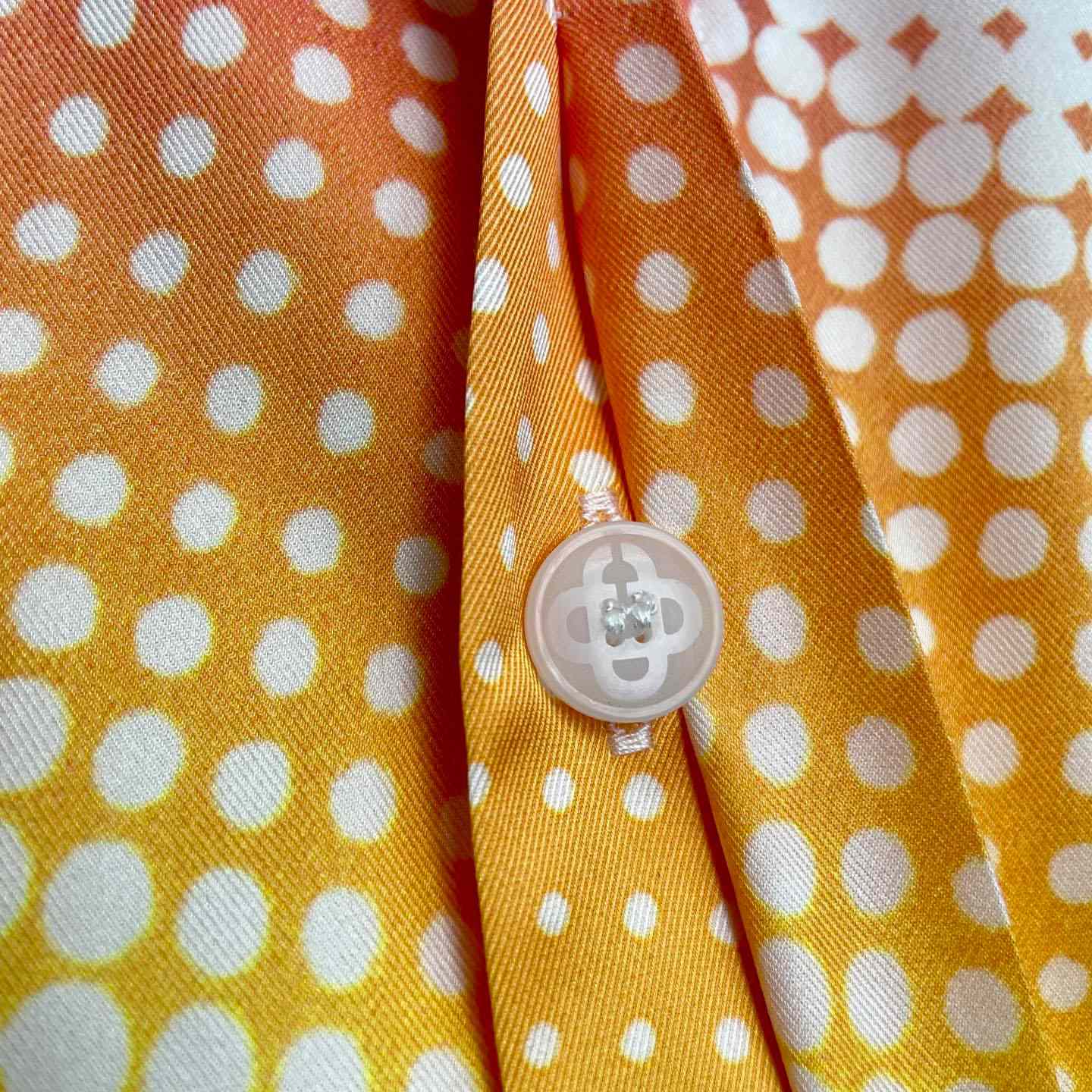 Casablanca Multicolor Halftone Logo Long Sleeve Silk Shirt CA3574 - DesignerGu