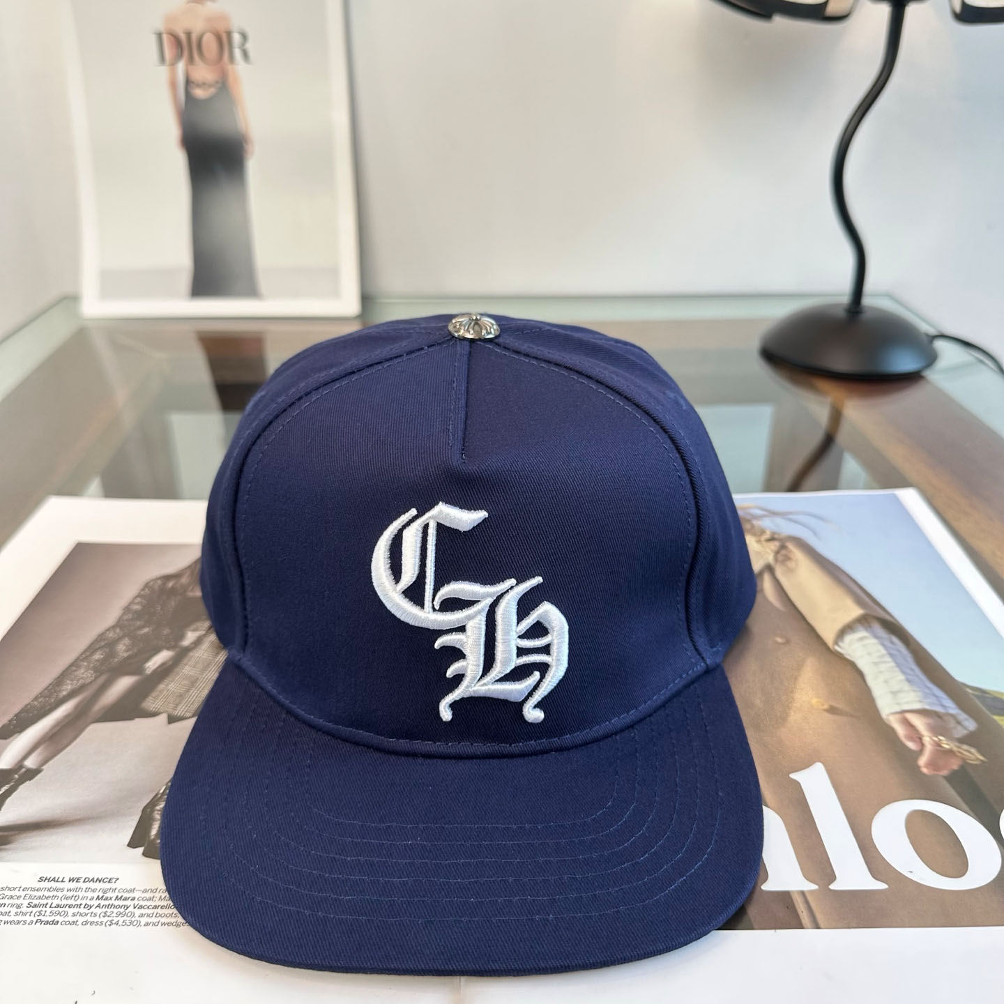 Chrome Hearts CH Trucker Hat 'Navy' - DesignerGu