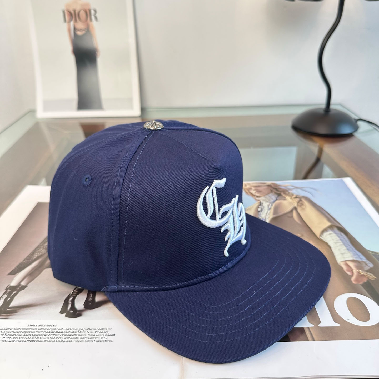 Chrome Hearts CH Trucker Hat 'Navy' - DesignerGu