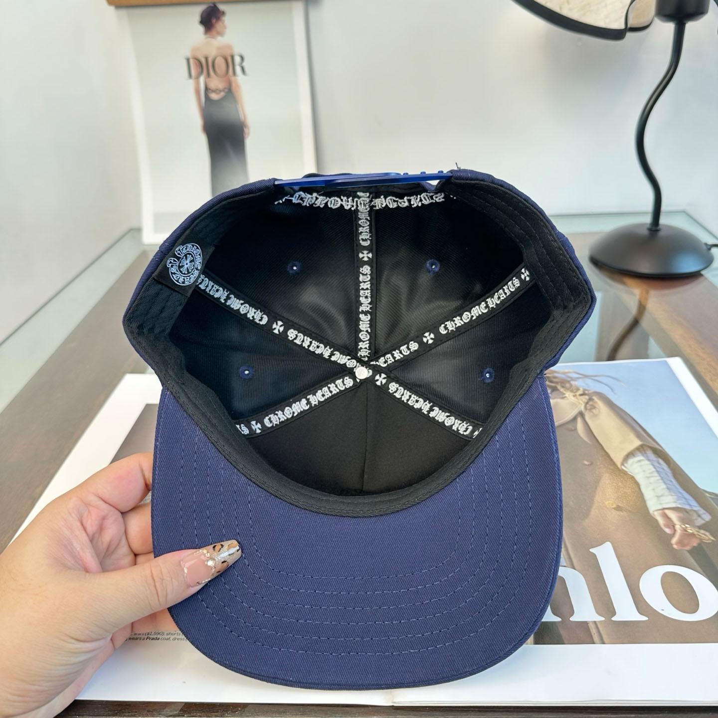 Chrome Hearts CH Trucker Hat 'Navy' - DesignerGu