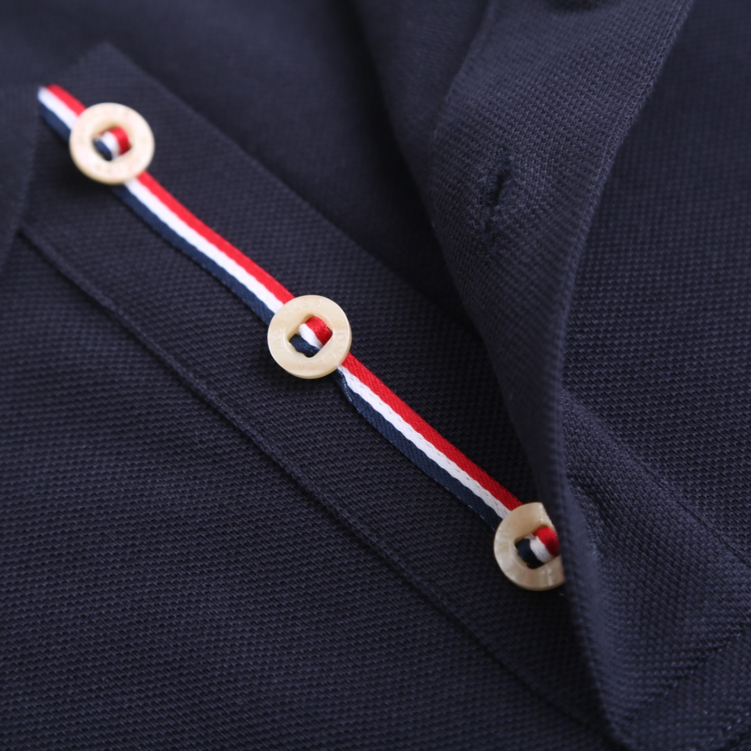 Moncler Logo Patch Cotton Polo Shirt - DesignerGu