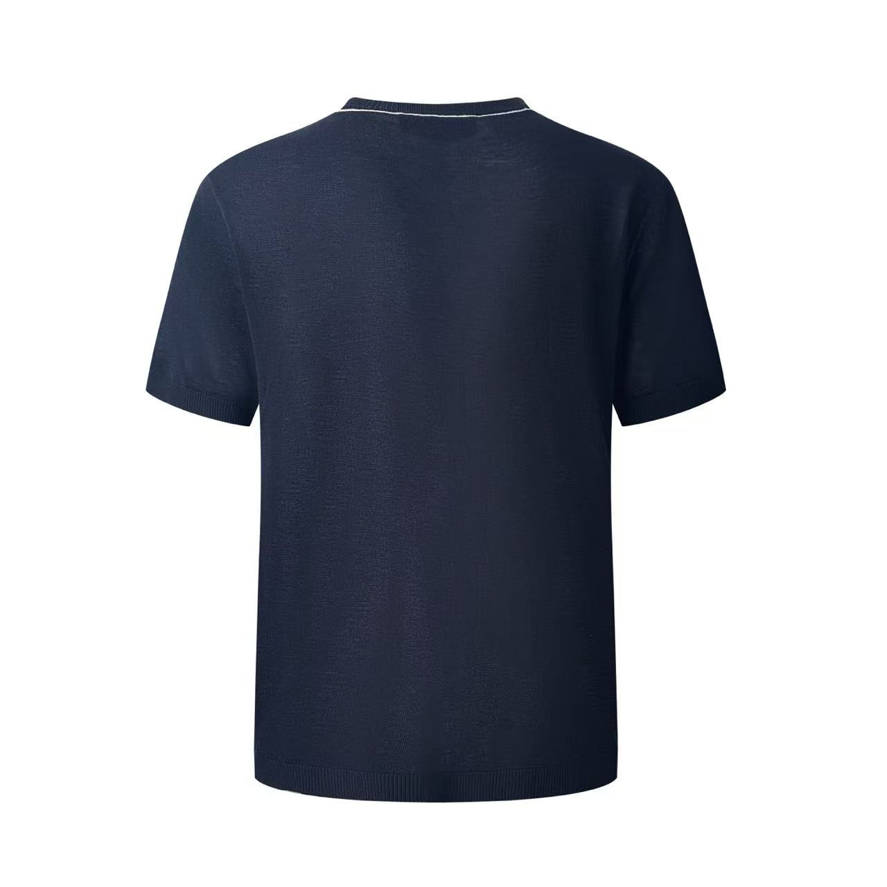 Gucci Knit Silk Linen T-shirt With Intarsia - DesignerGu