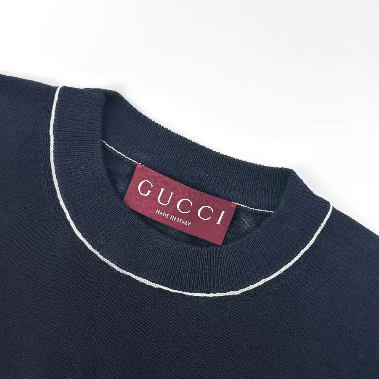 Gucci Knit Silk Linen T-shirt With Intarsia - DesignerGu