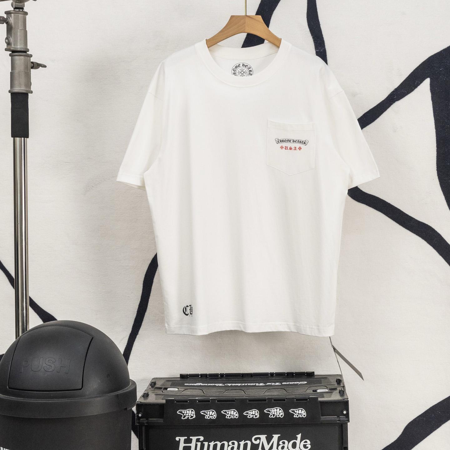 Chrome Hearts USA Flag Tee 'White' - DesignerGu