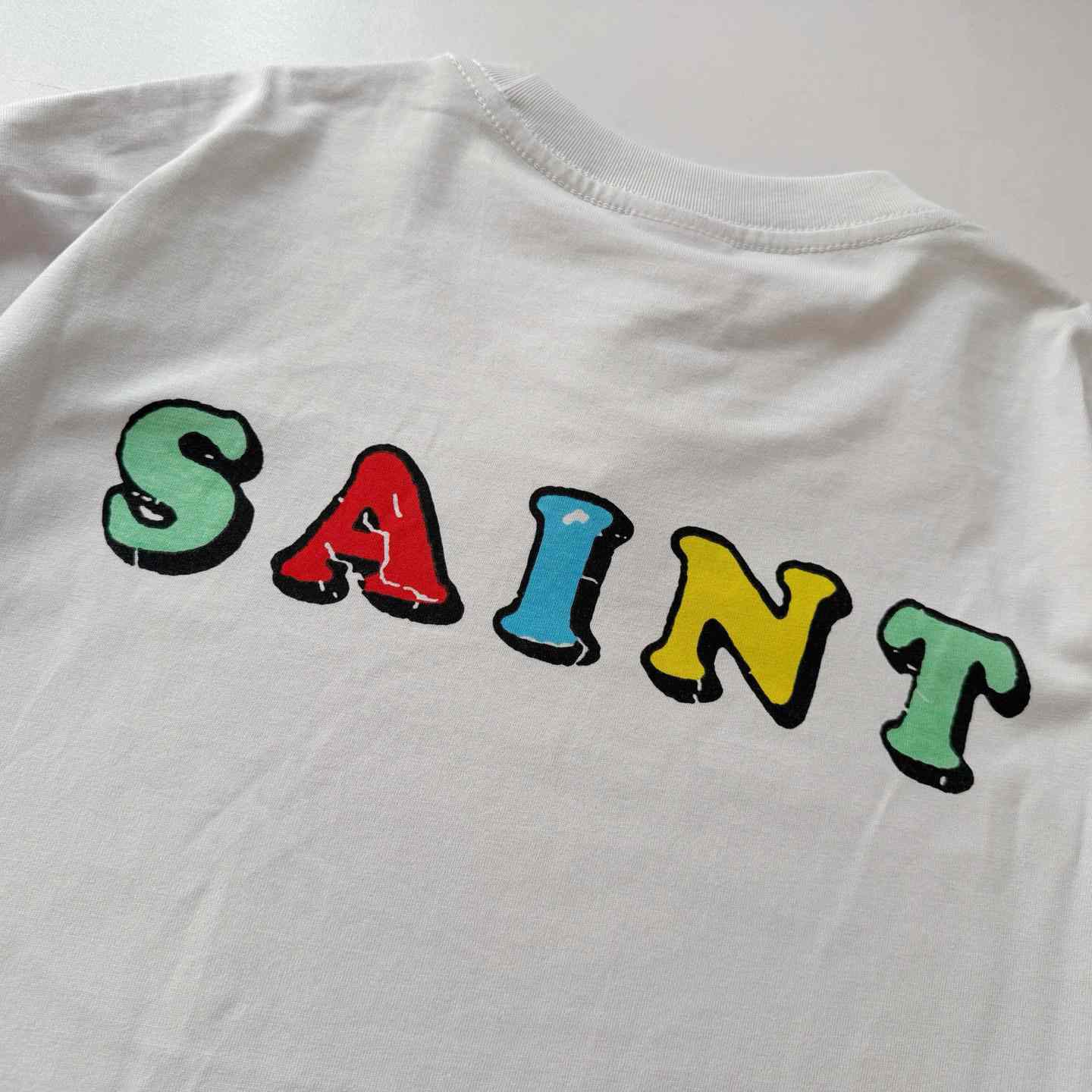 Saint Michael   'Destroy' SS T-Shirt In White - DesignerGu