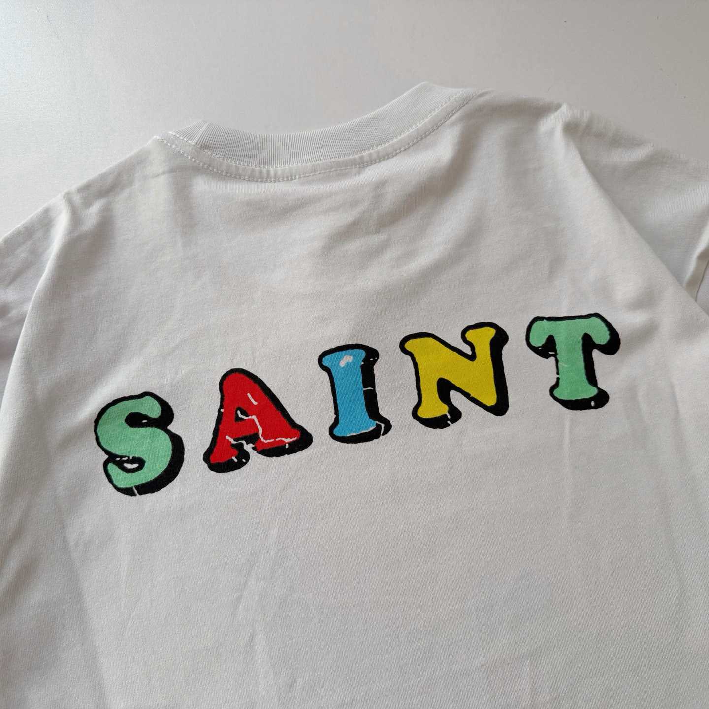 Saint Michael   'Destroy' SS T-Shirt In White - DesignerGu