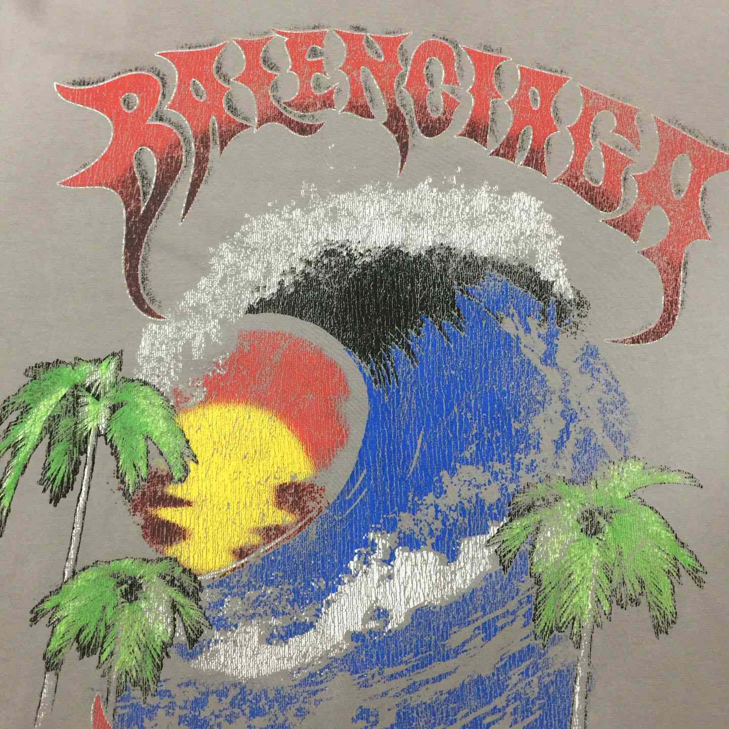 Balenciaga Vintage Surfer Oversized T-shirt  - DesignerGu